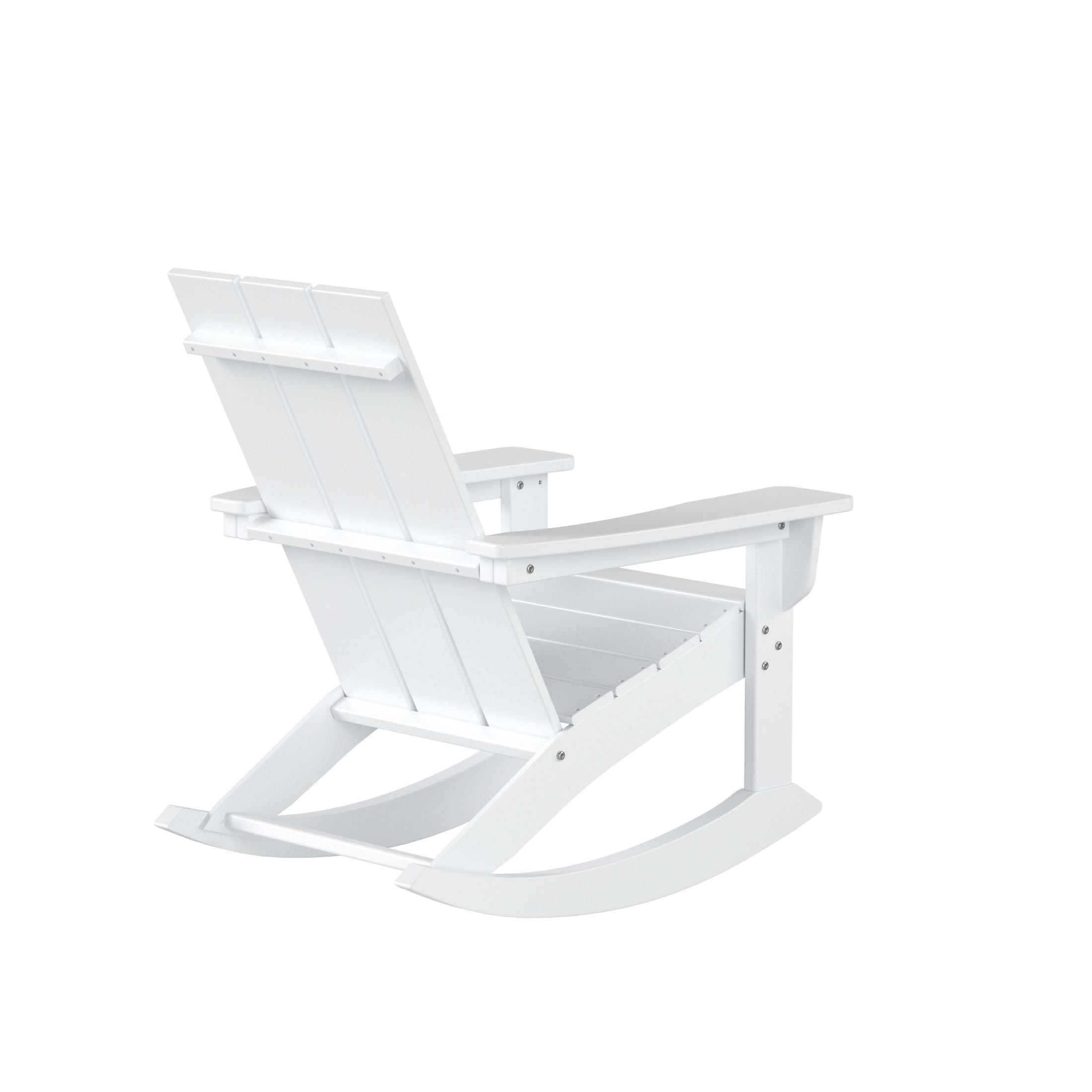 Palms Modern Adirondack Plastic Outdoor Rocking Chairs (Set of 2) - Costaelm