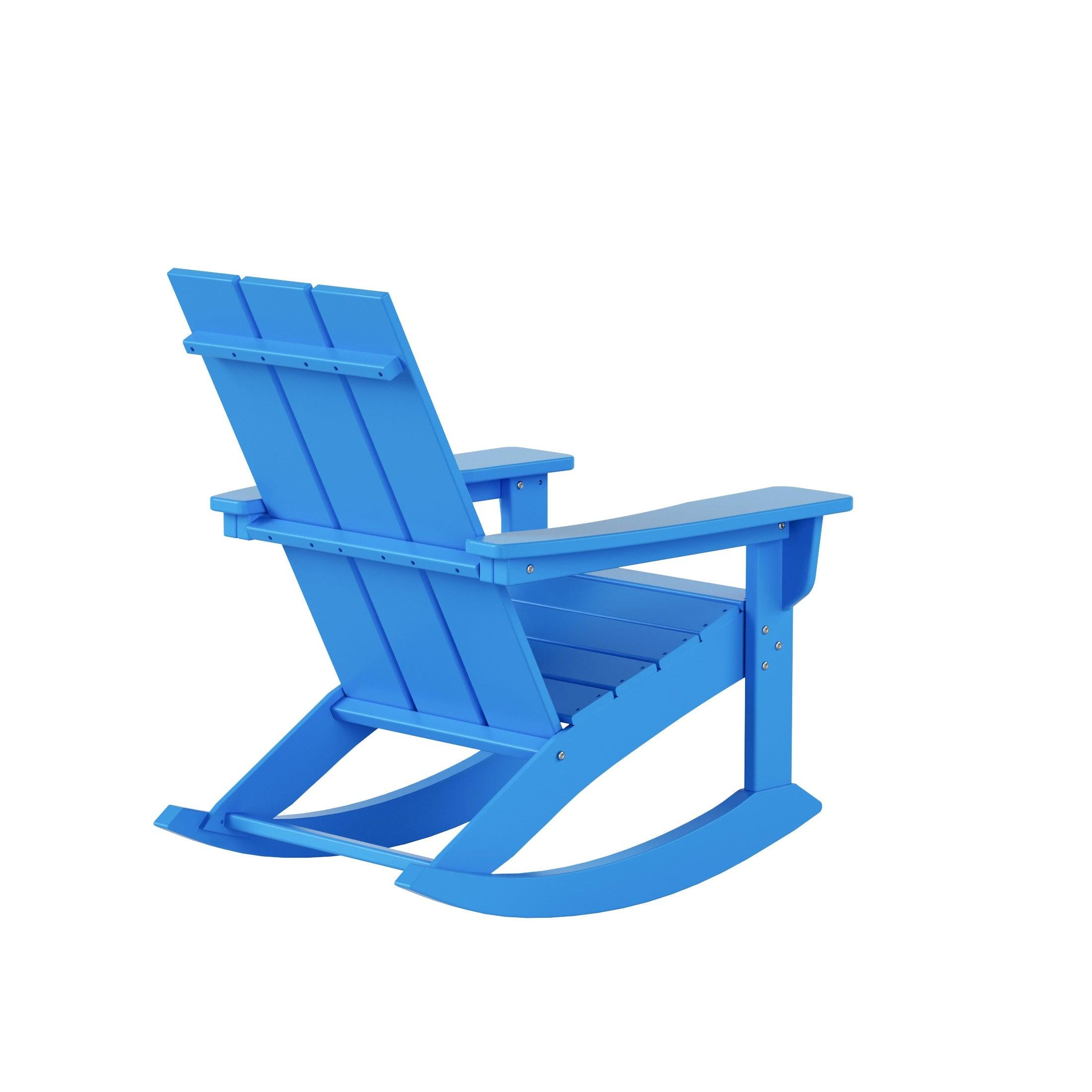 Palms Modern Adirondack Plastic Outdoor Rocking Chairs (Set of 2) - Costaelm