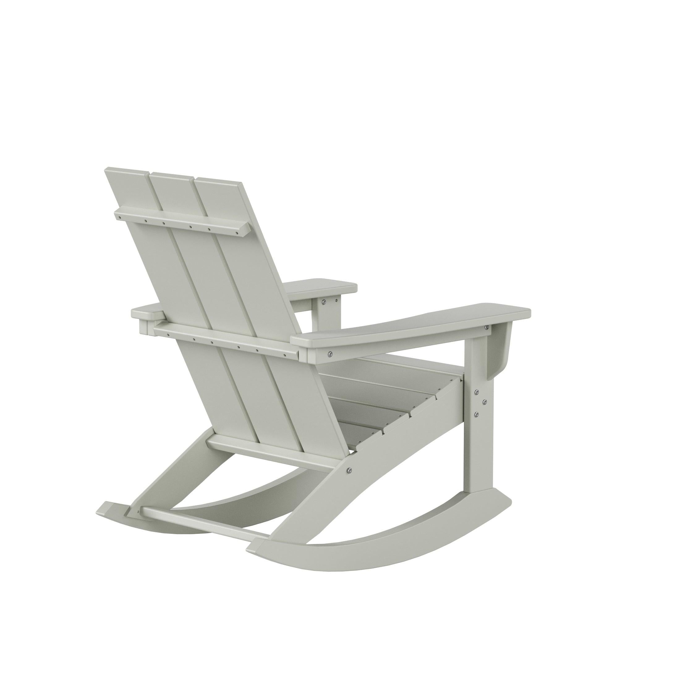 Palms Modern Adirondack Plastic Outdoor Rocking Chairs (Set of 2) - Costaelm