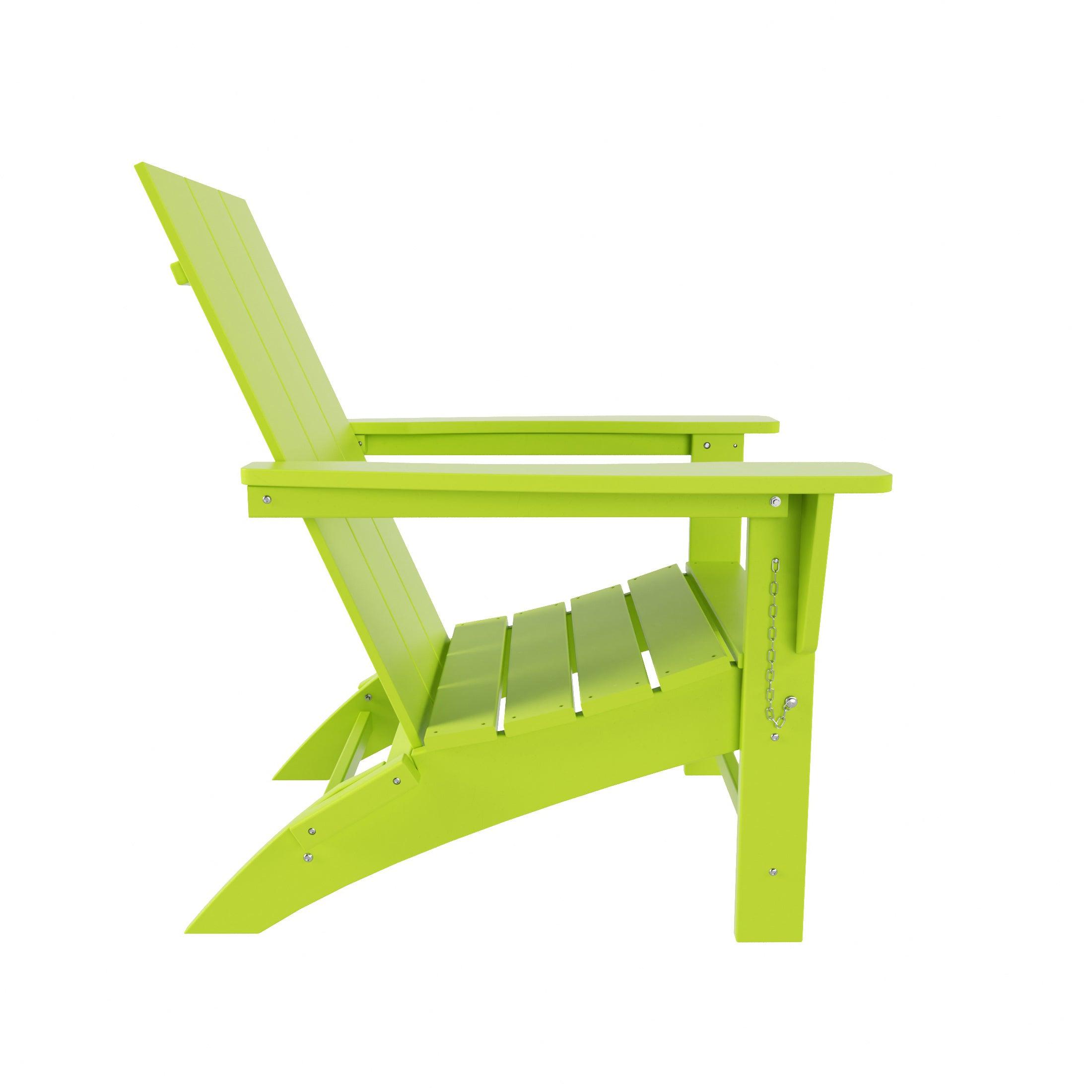Palms Modern Folding Poly Adirondack Chair - Costaelm