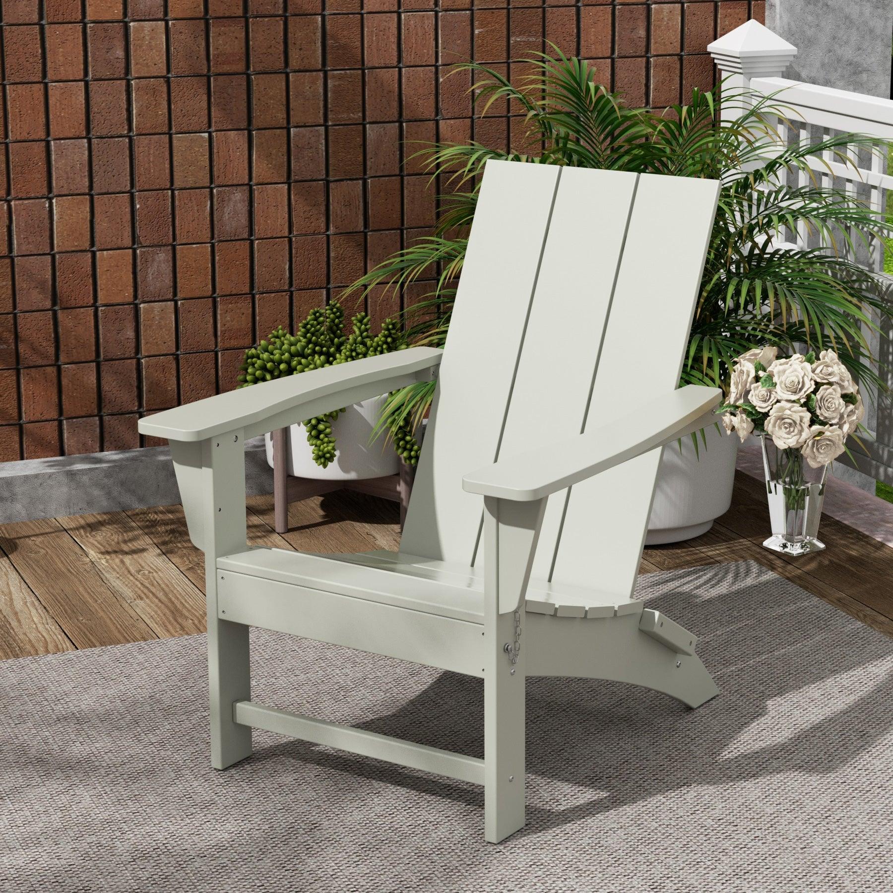 Palms Modern Folding Poly Adirondack Chair - Costaelm