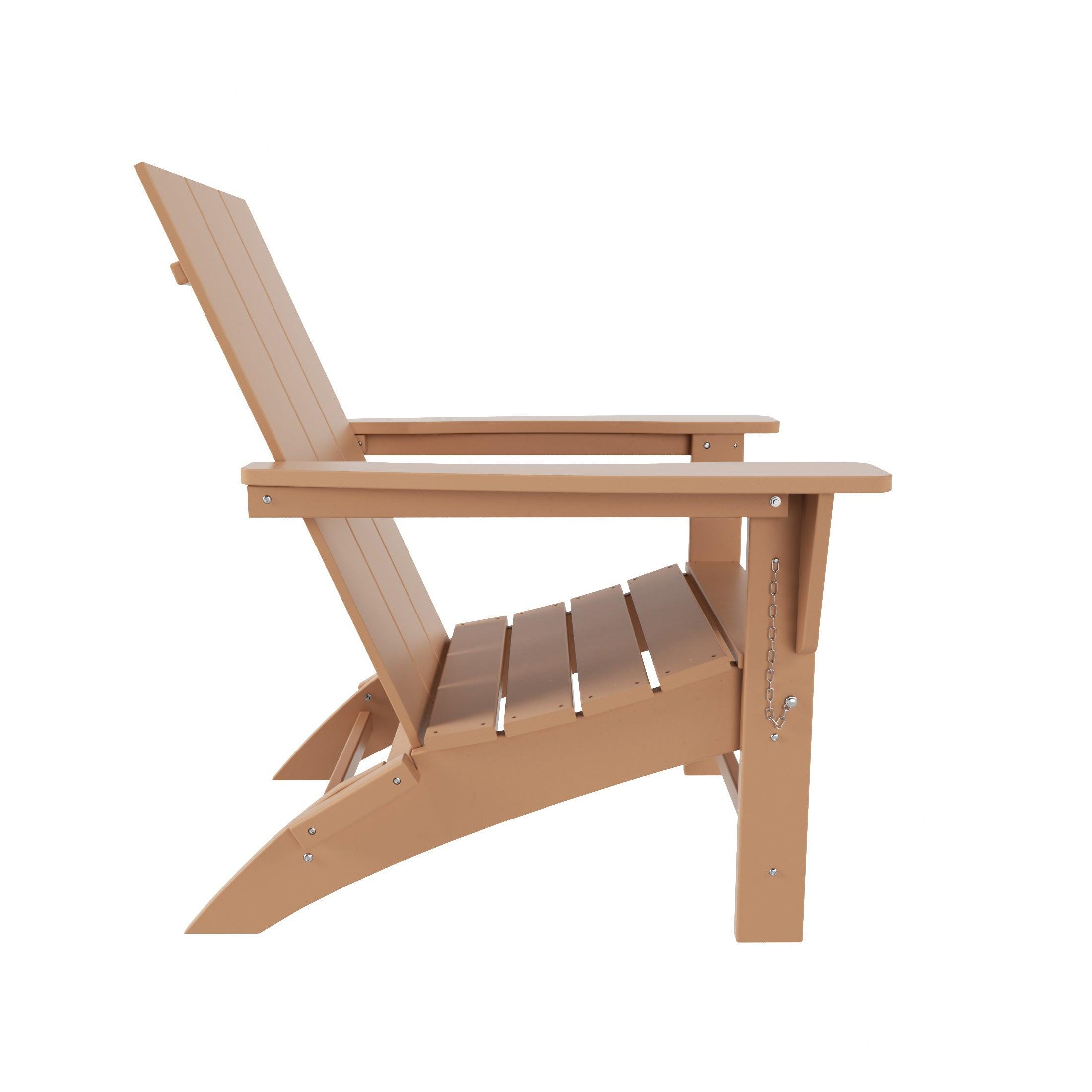 Palms Modern Folding Poly Adirondack Chair - Costaelm