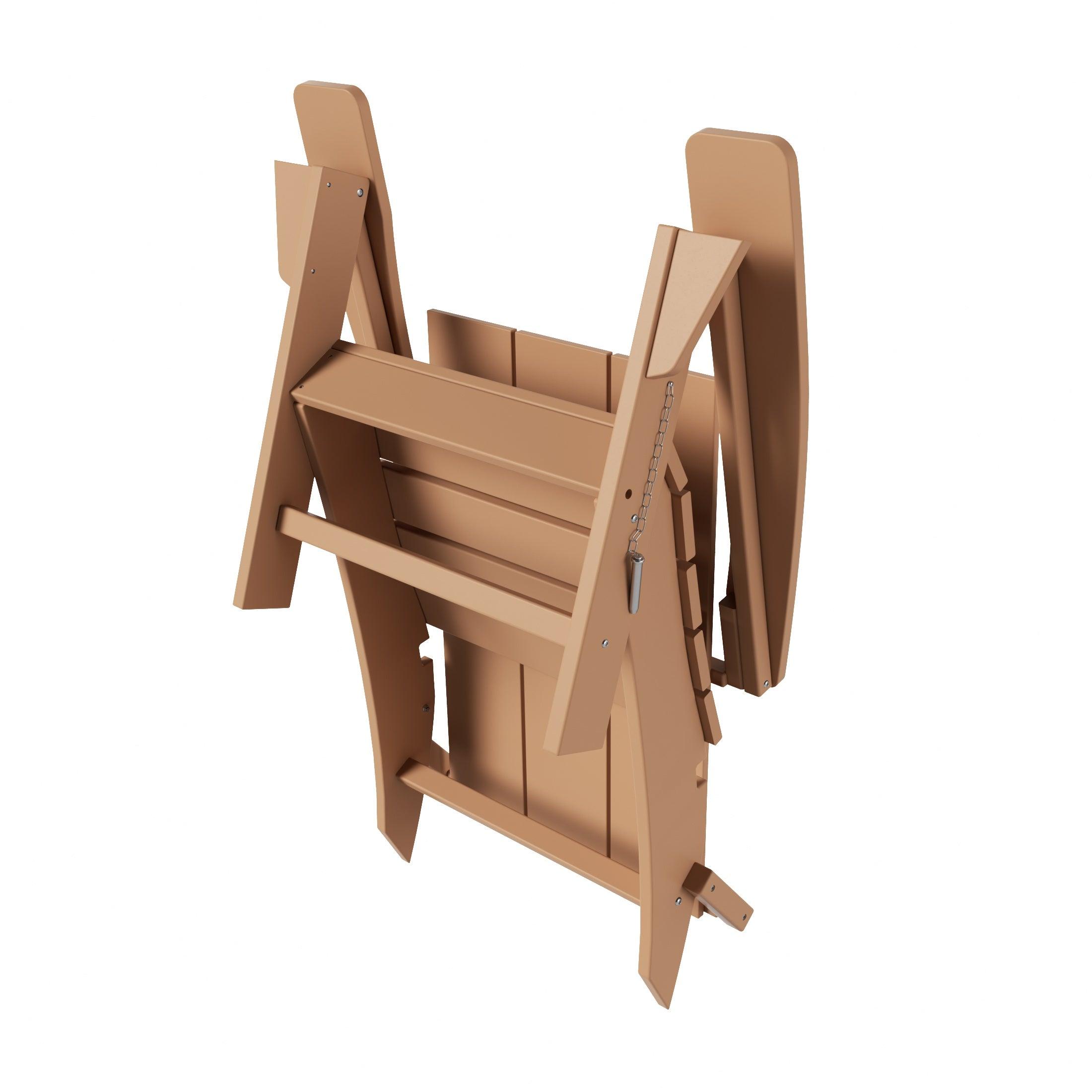 Palms Modern Folding Poly Adirondack Chair - Costaelm