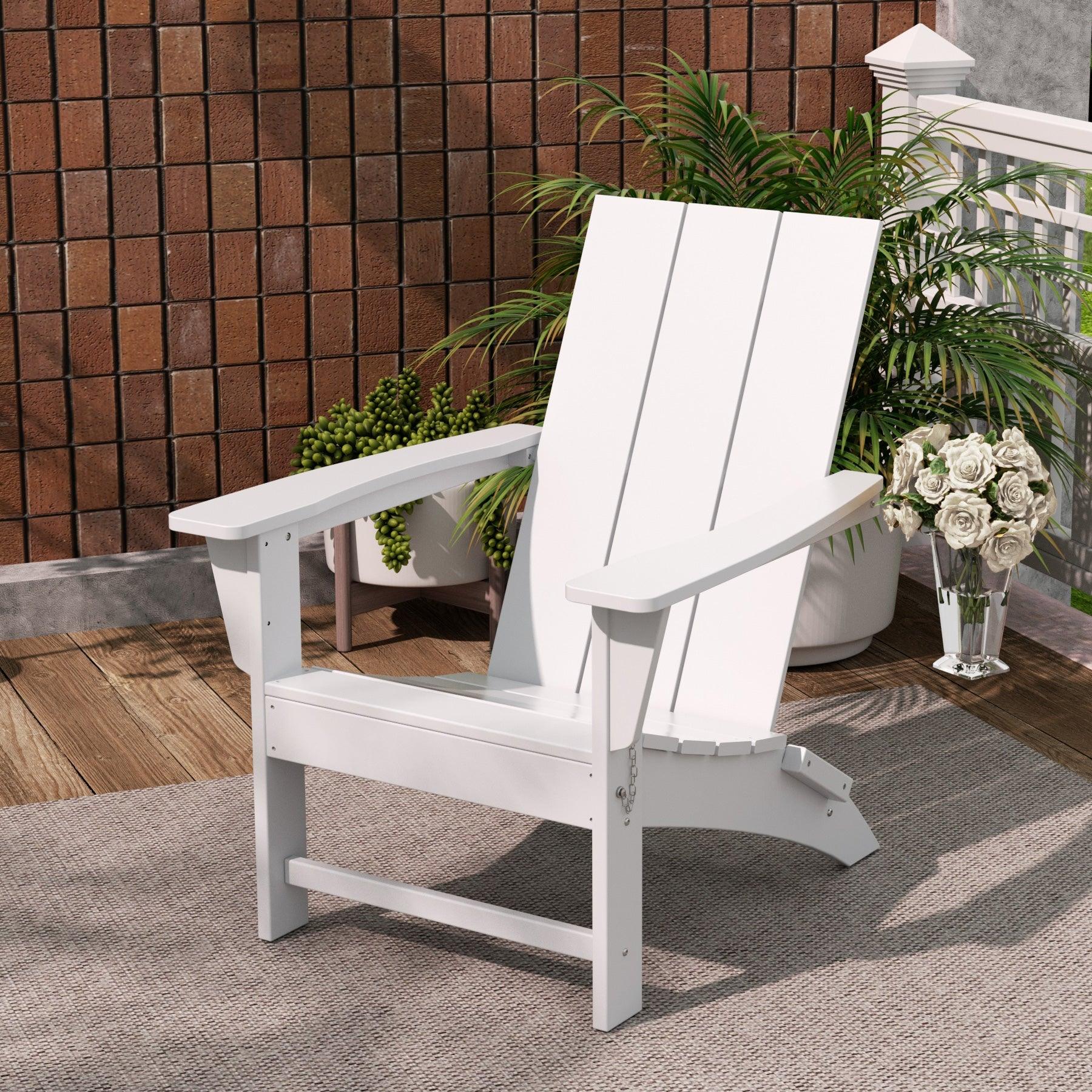 Palms Modern Folding Poly Adirondack Chair - Costaelm