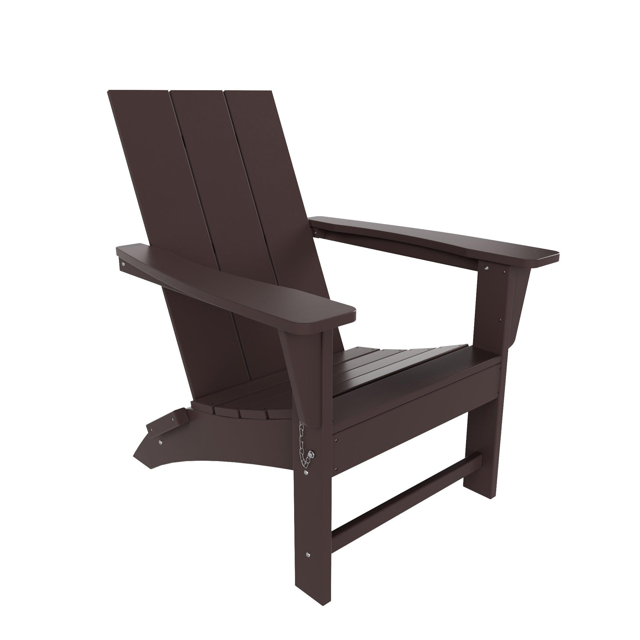 Palms Modern Folding Poly Adirondack Chair - Costaelm