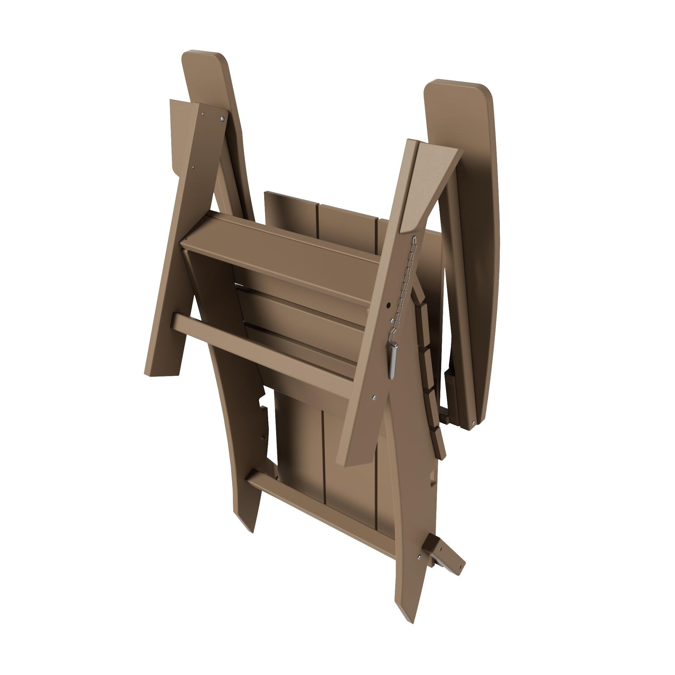 Palms Modern Folding Poly Adirondack Chair - Costaelm