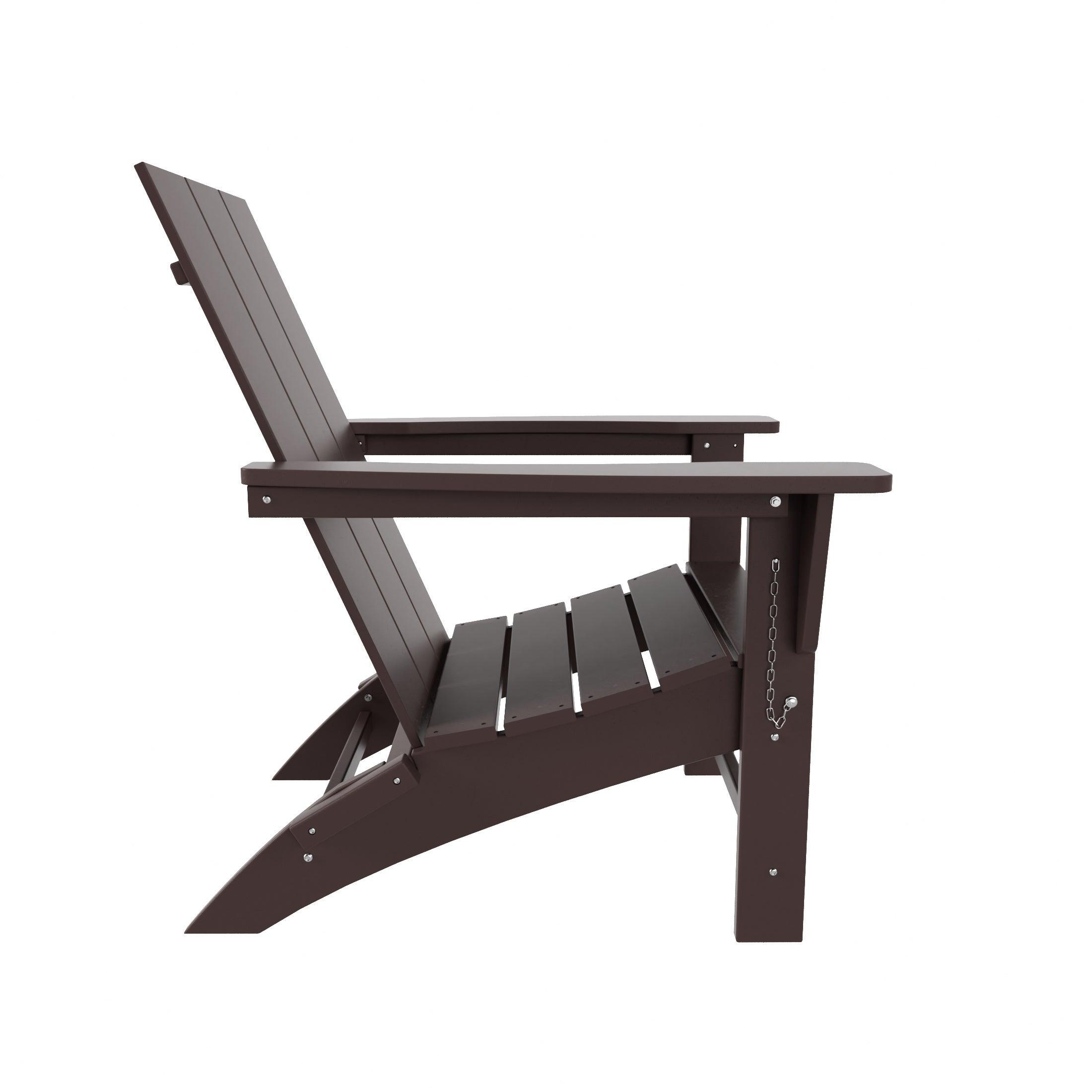 Palms Modern Folding Poly Adirondack Chair - Costaelm