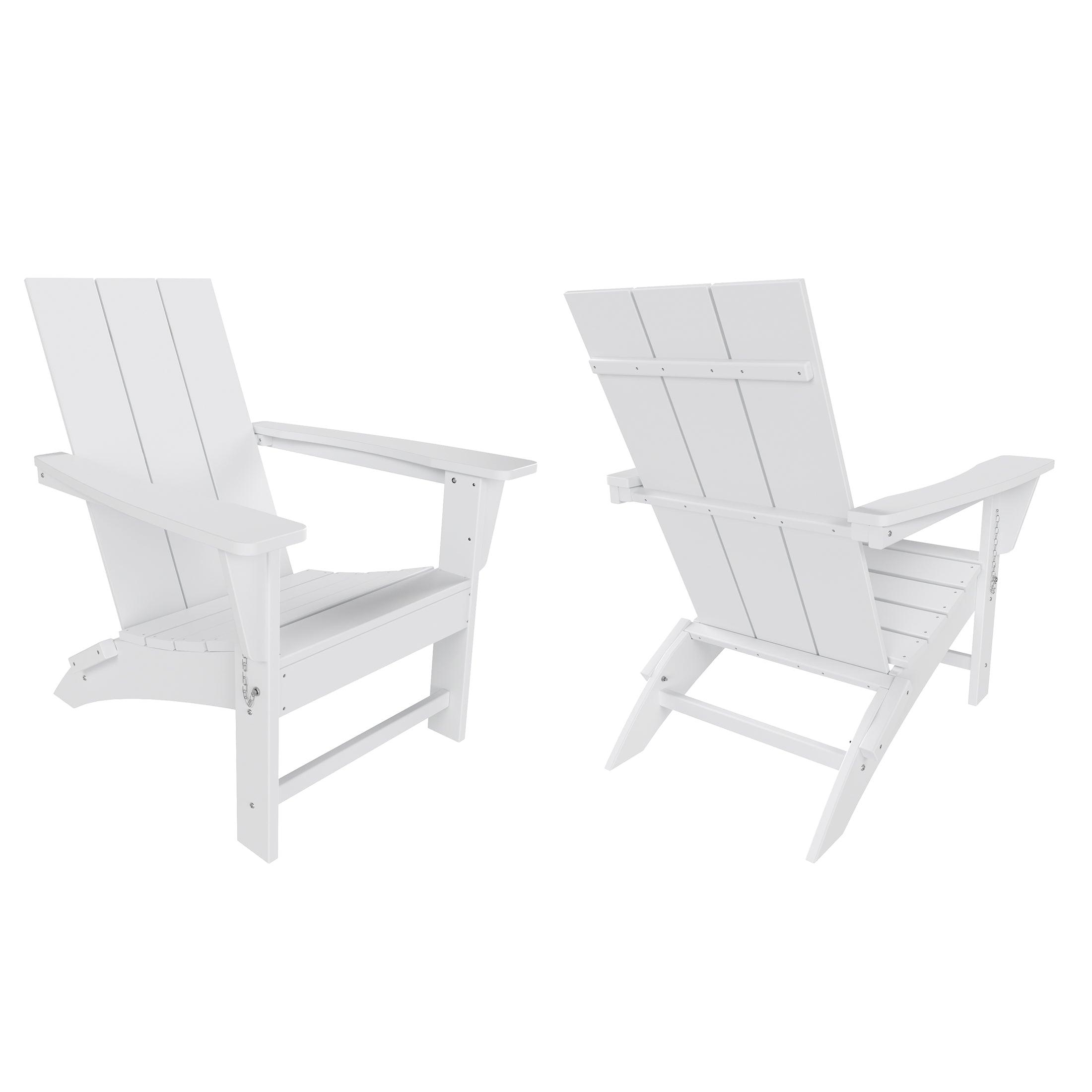 Palms Modern Folding Poly Adirondack Chair (Set of 2) - Costaelm