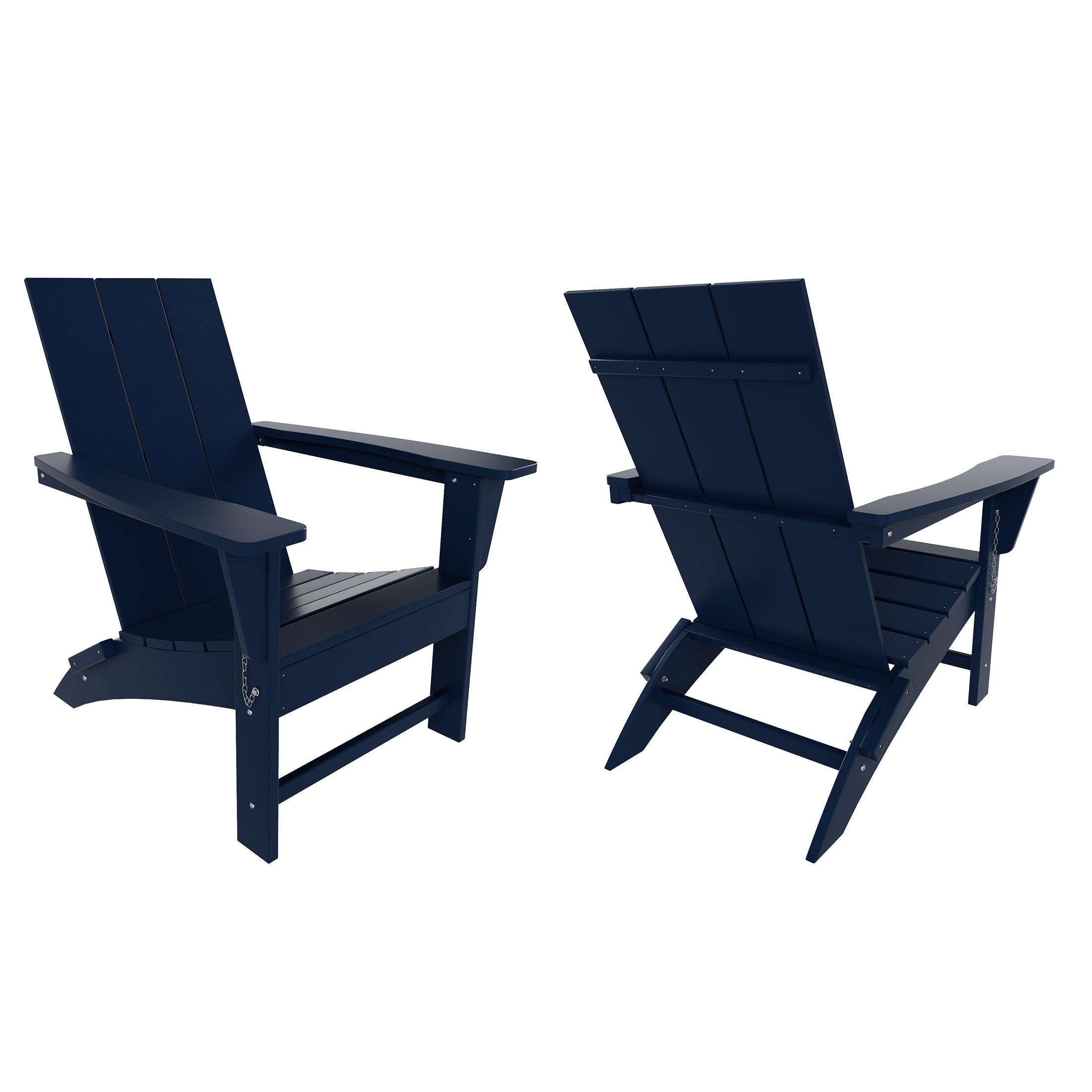 Palms Modern Folding Poly Adirondack Chair (Set of 2) - Costaelm