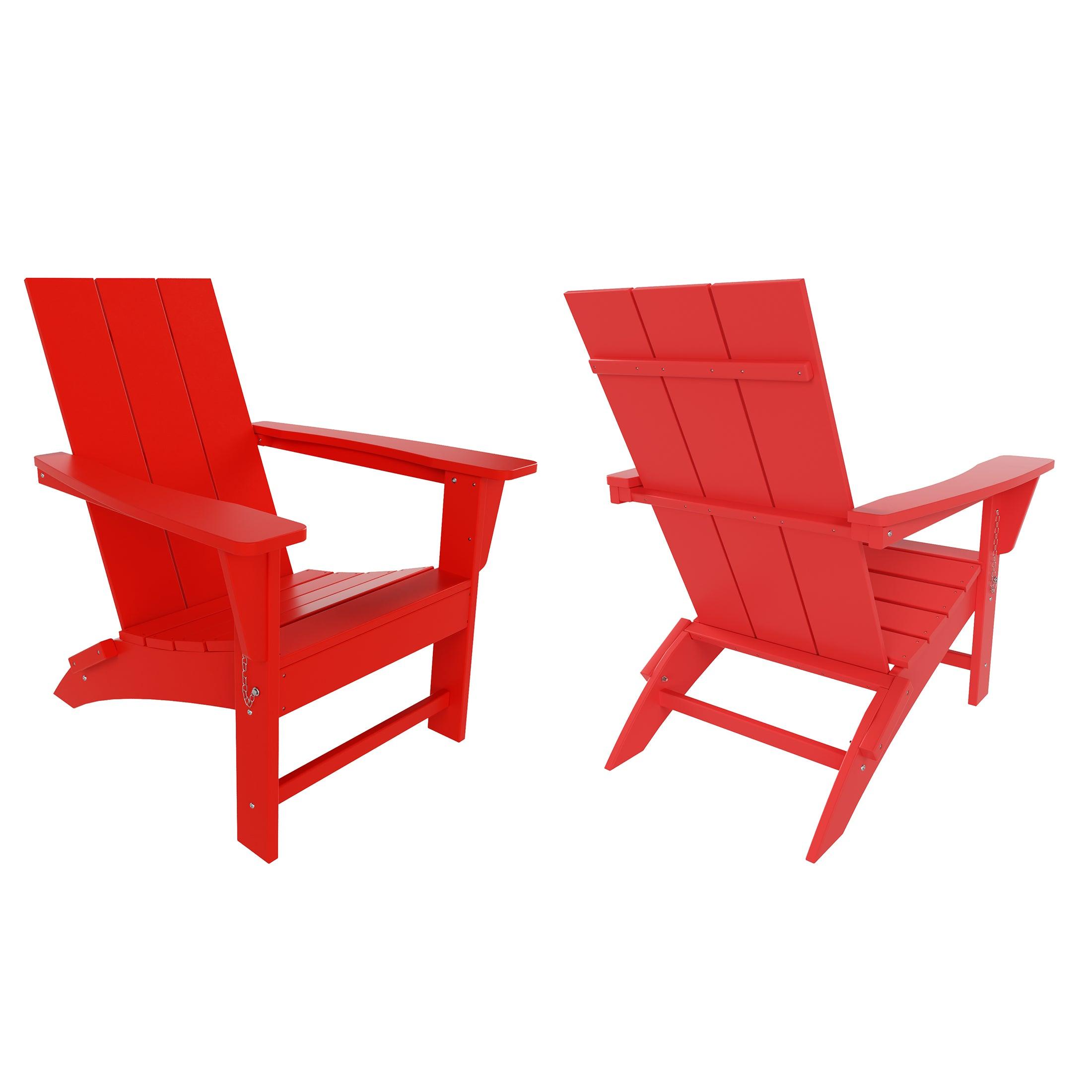 Palms Modern Folding Poly Adirondack Chair (Set of 2) - Costaelm