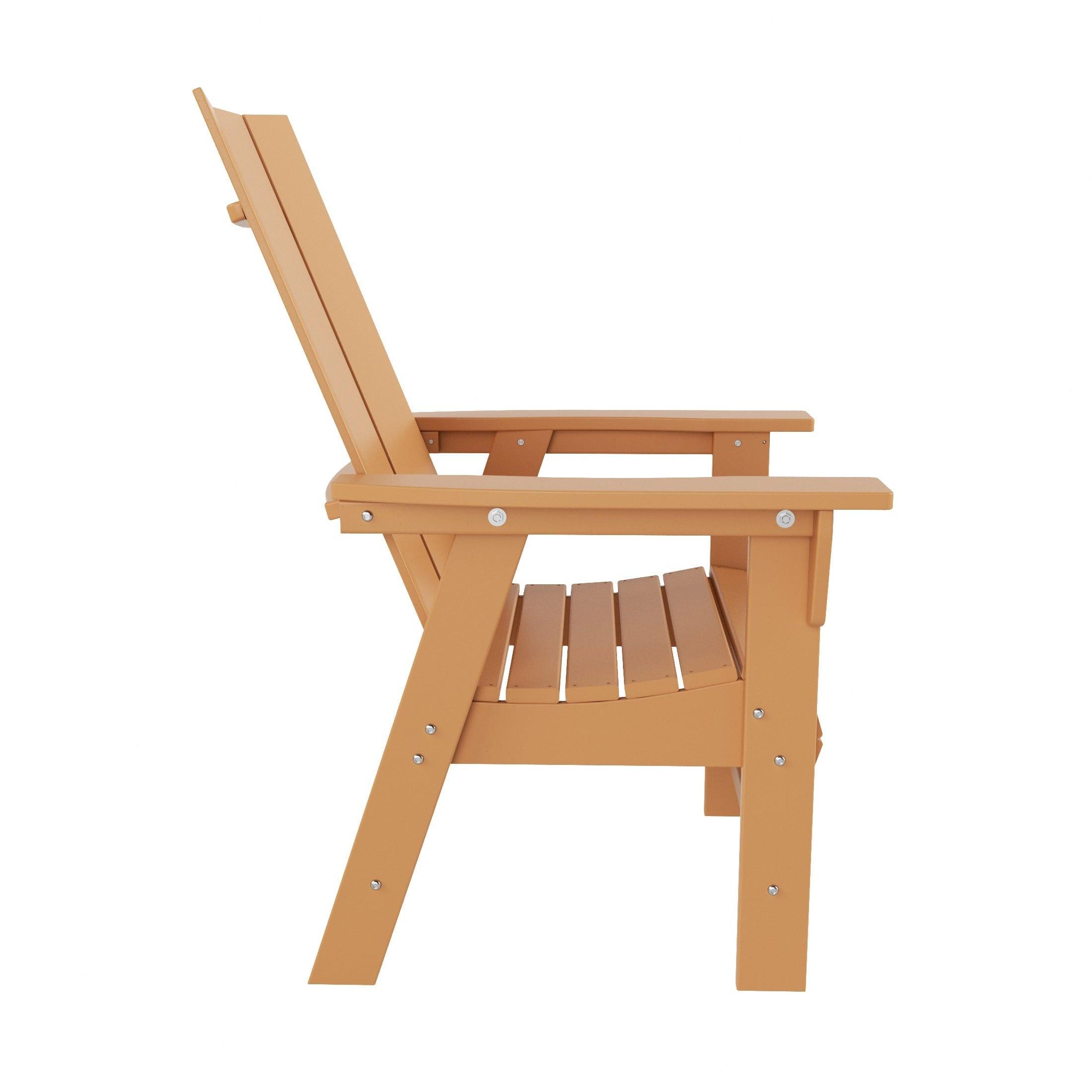 Palms Outdoor Patio Modern Adirondack Dining Chair - Costaelm