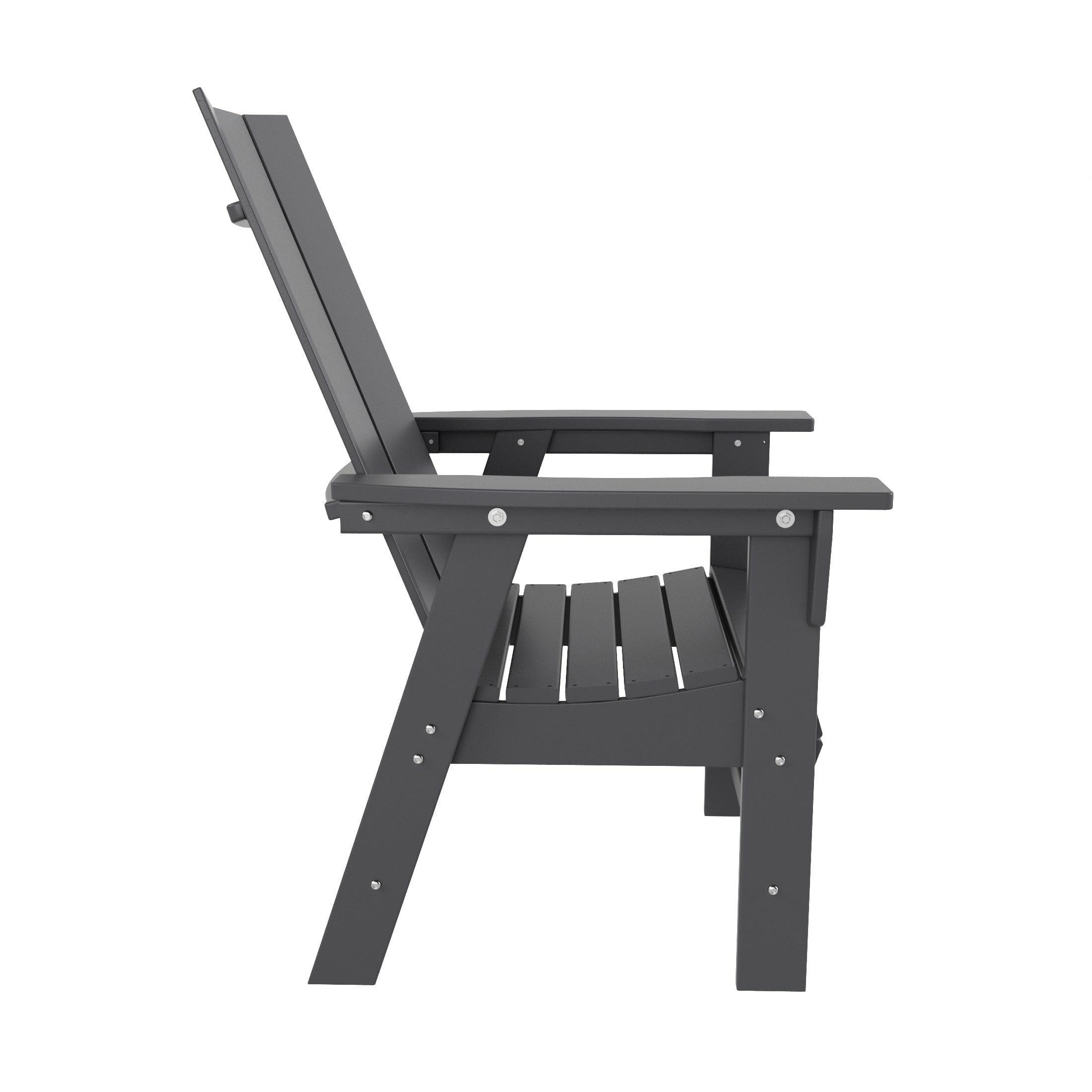 Palms Outdoor Patio Modern Adirondack Dining Chair - Costaelm