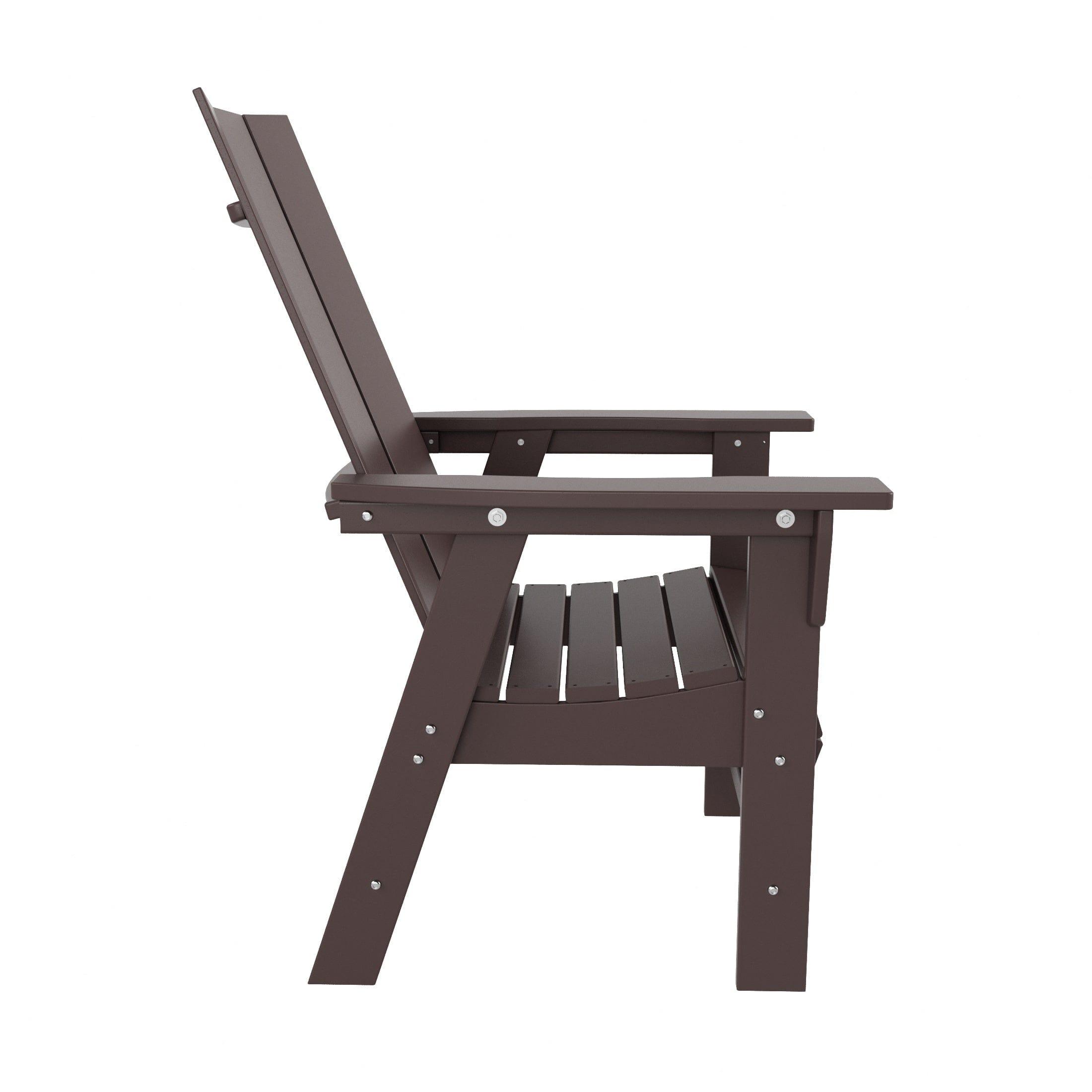 Palms Outdoor Patio Modern Adirondack Dining Chair - Costaelm