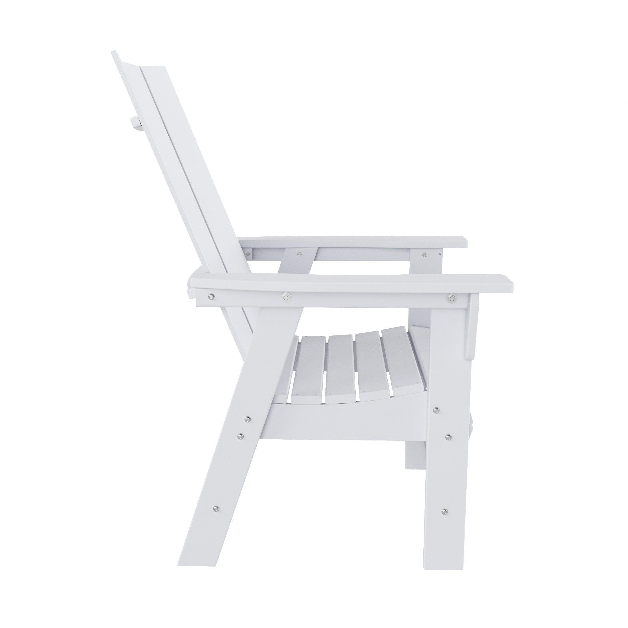 Palms Outdoor Patio Modern Adirondack Dining Chair - Costaelm