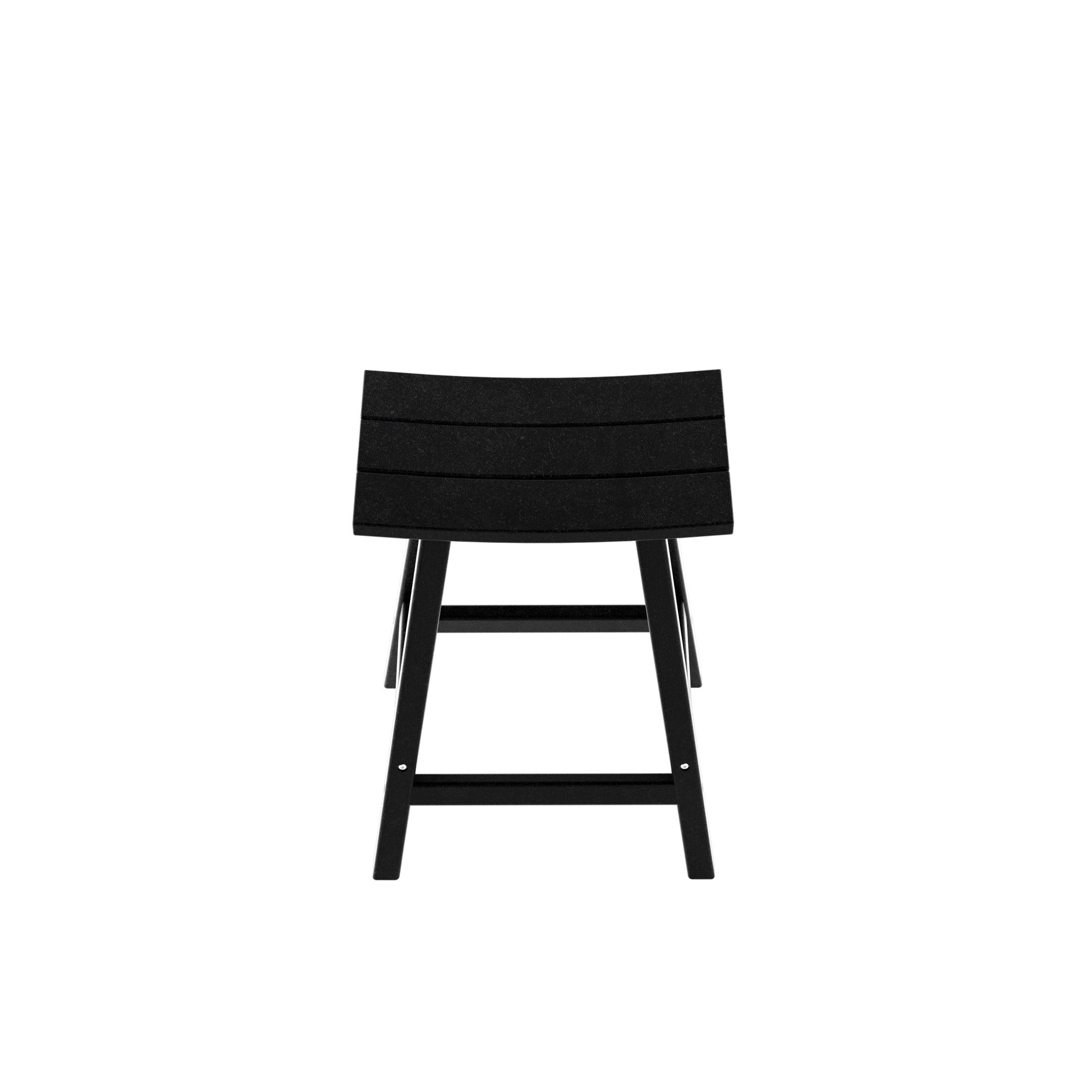 Nova 24" Inch Poly Plastic Outdoor Patio Bar Stool (Set of 2) - Costaelm