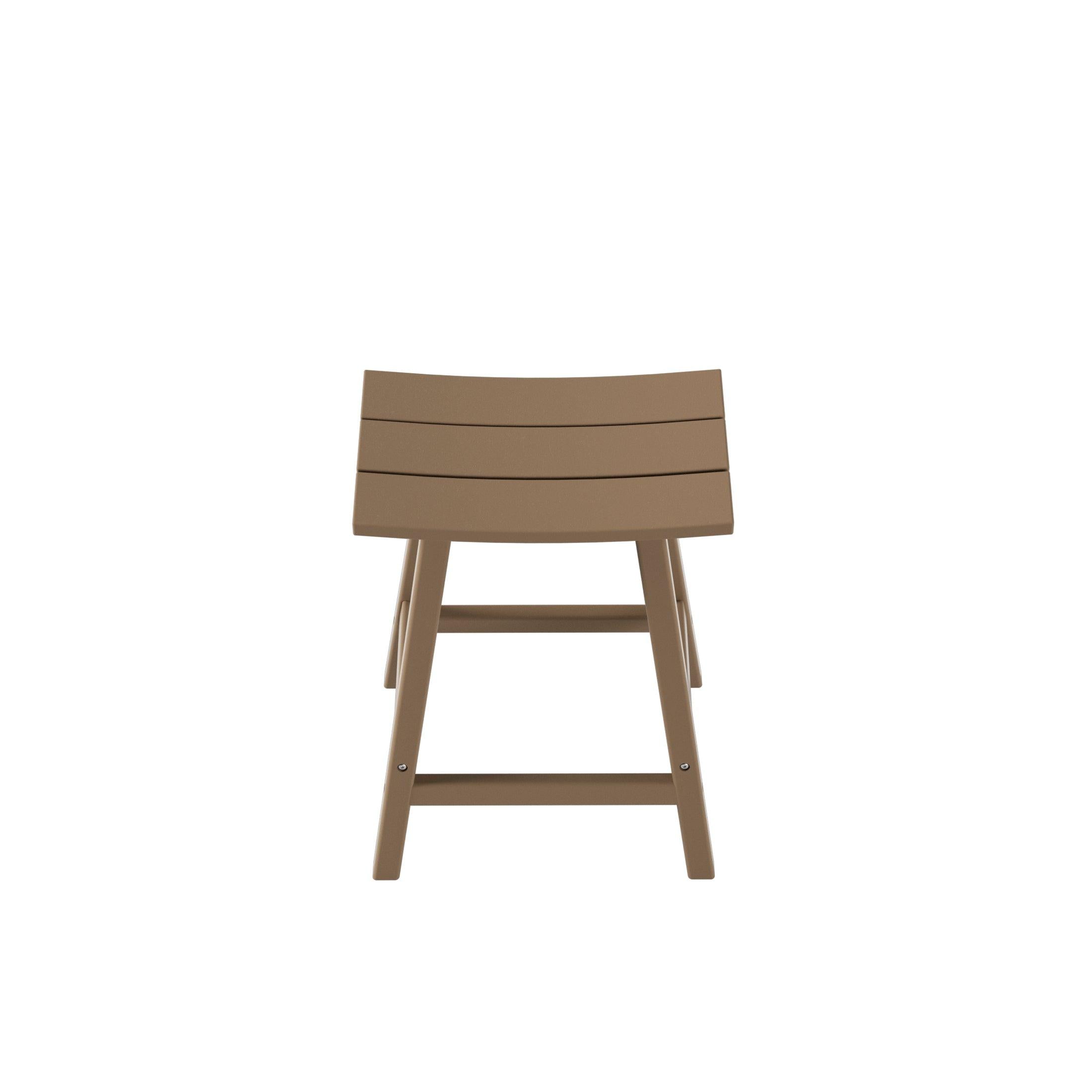 Nova 24" Inch Poly Plastic Outdoor Patio Bar Stool (Set of 2) - Costaelm