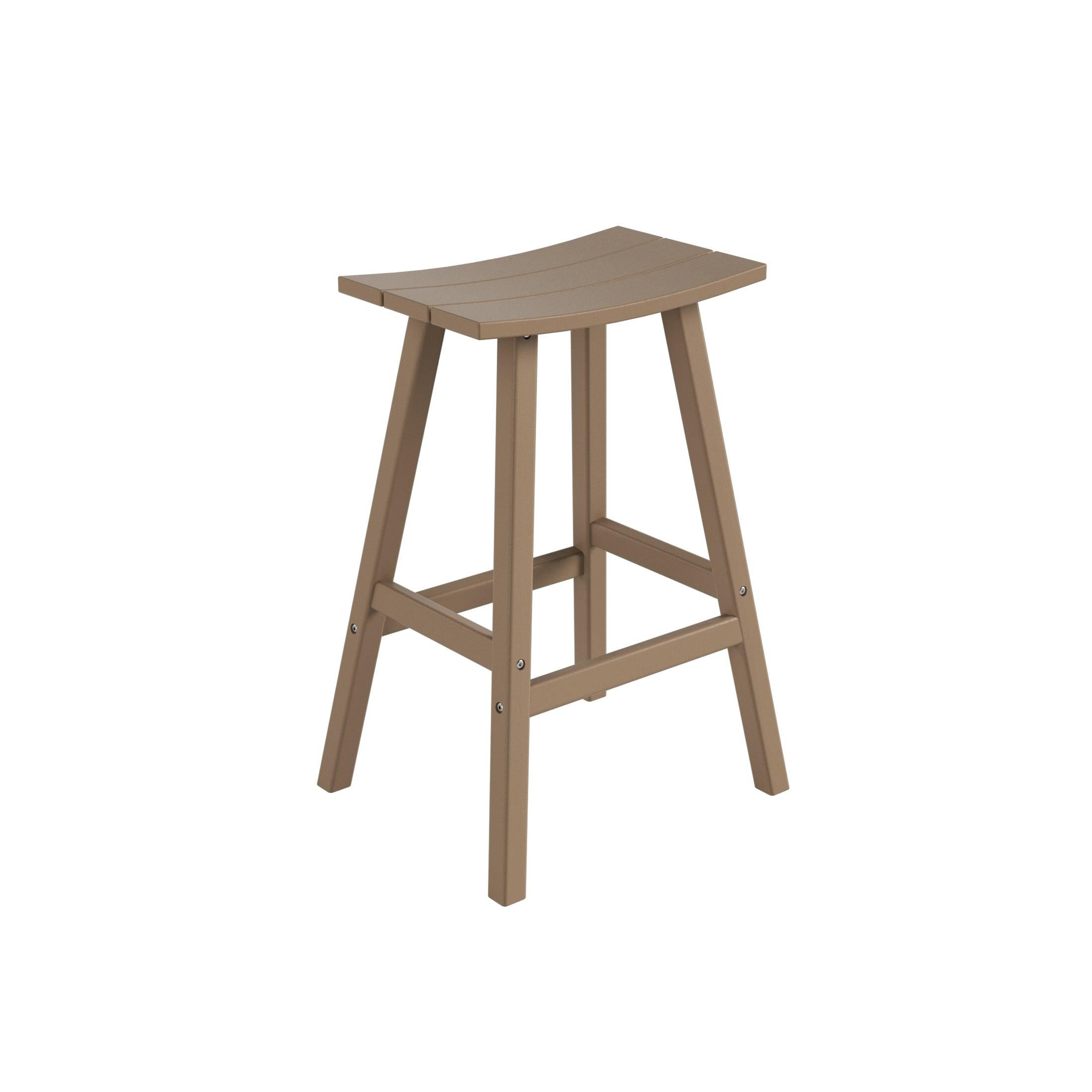 Nova 29" Inch Poly Plastic Outdoor Patio Bar Stool - Costaelm