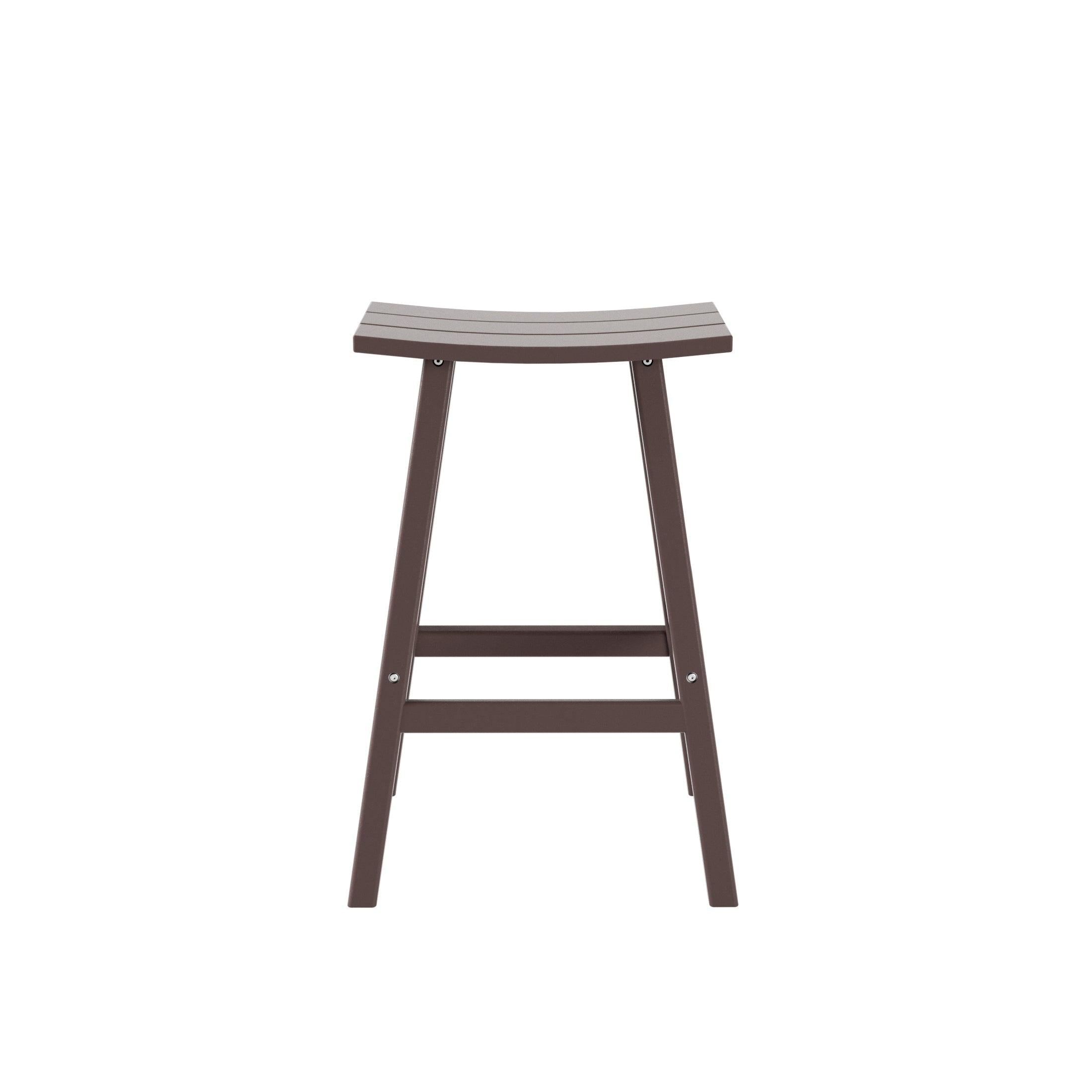 Nova 29" Inch Poly Plastic Outdoor Patio Bar Stool - Costaelm