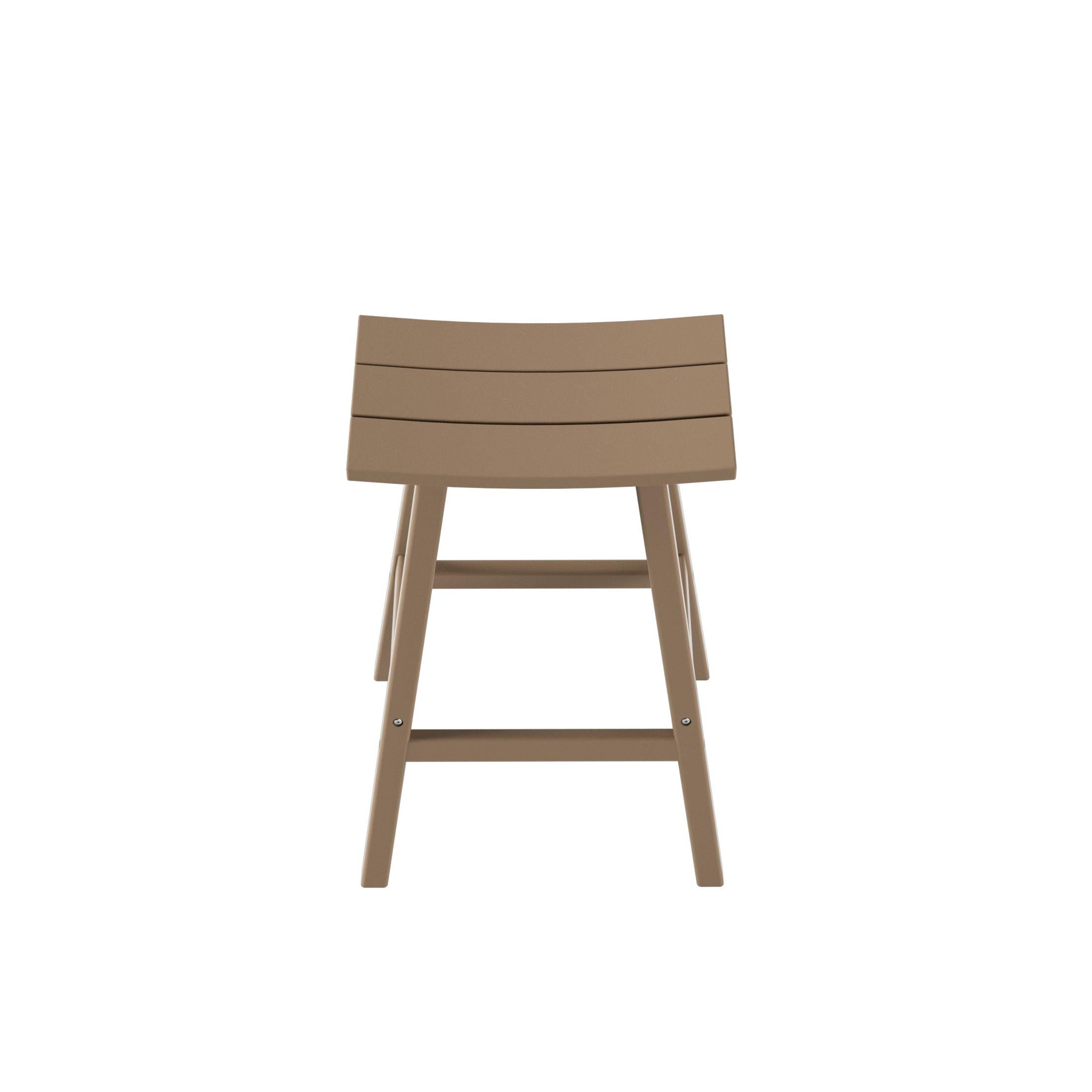 Nova 29" Inch Poly Plastic Outdoor Patio Bar Stool (Set of 2) - Costaelm