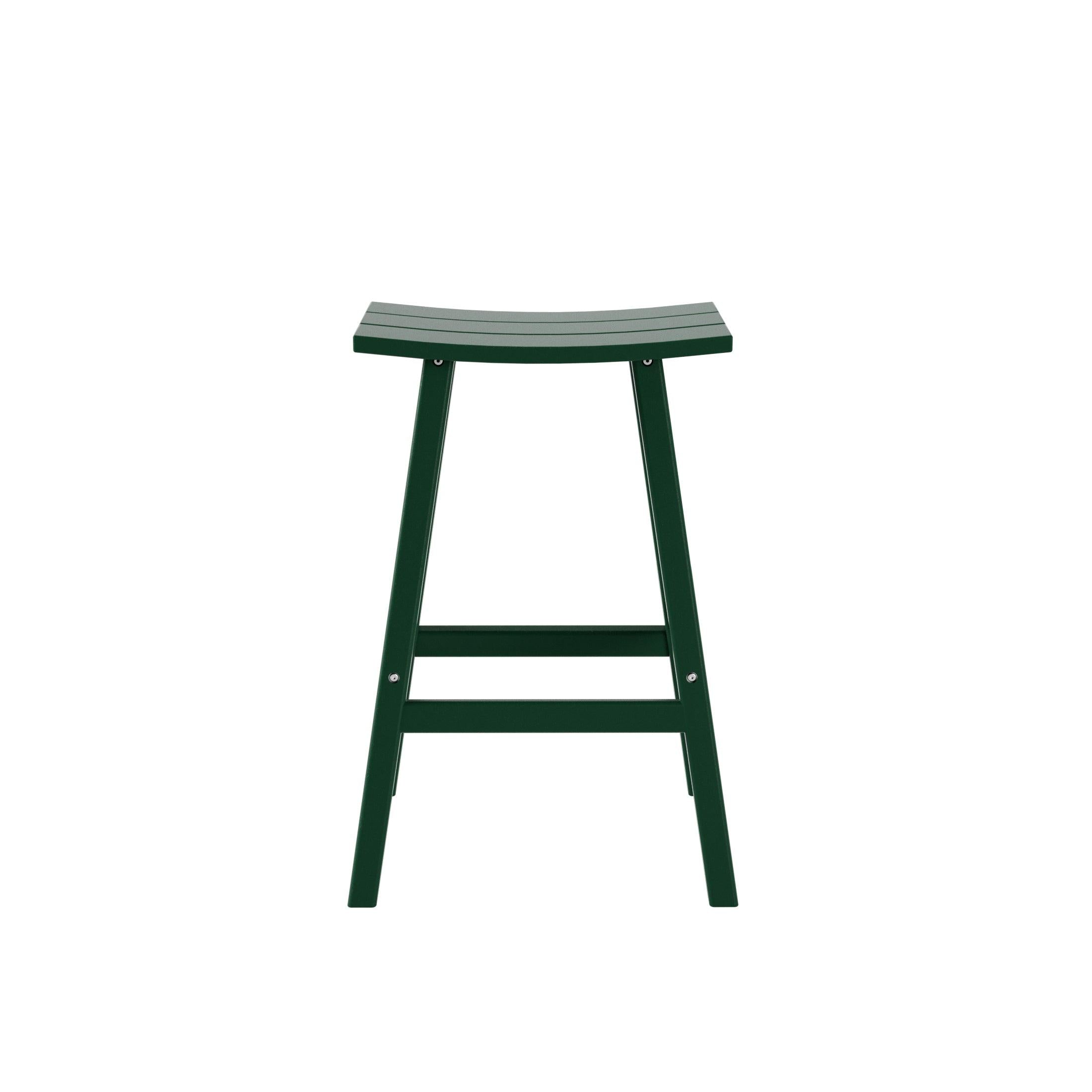 Nova 29" Inch Poly Plastic Outdoor Patio Bar Stool (Set of 2) - Costaelm