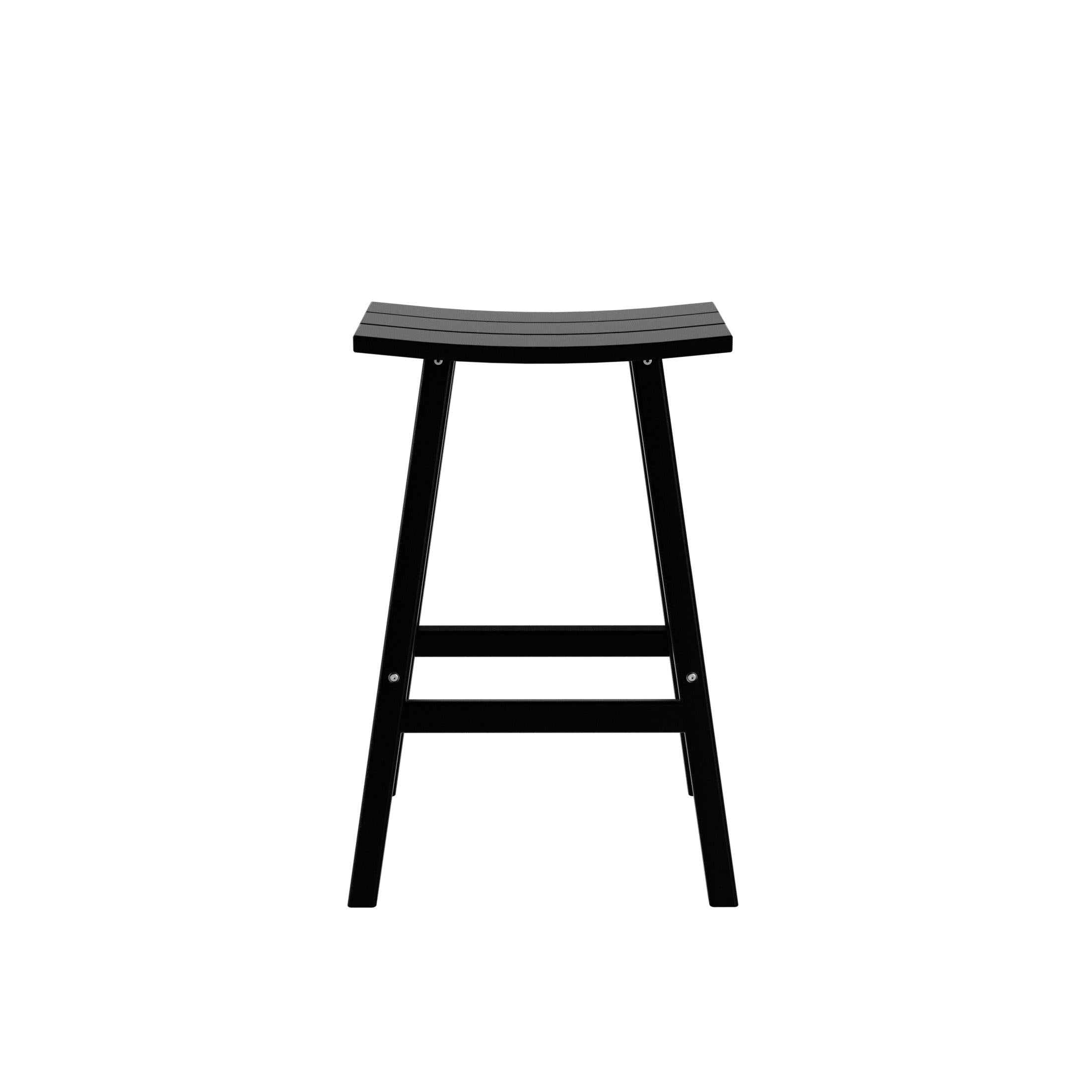 Nova 29" Inch Poly Plastic Outdoor Patio Bar Stool (Set of 2) - Costaelm