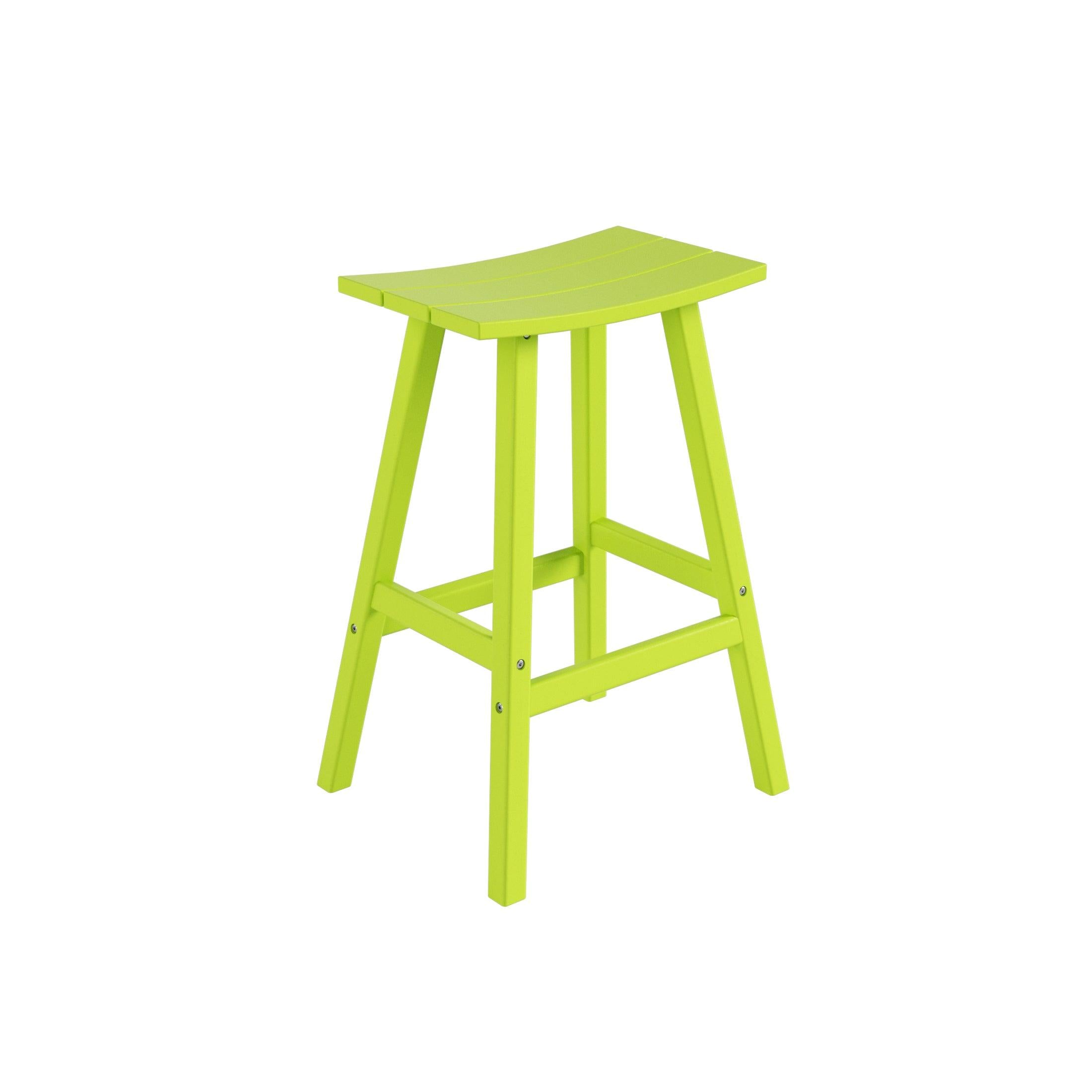 Nova 29" Inch Poly Plastic Outdoor Patio Bar Stool (Set of 2) - Costaelm