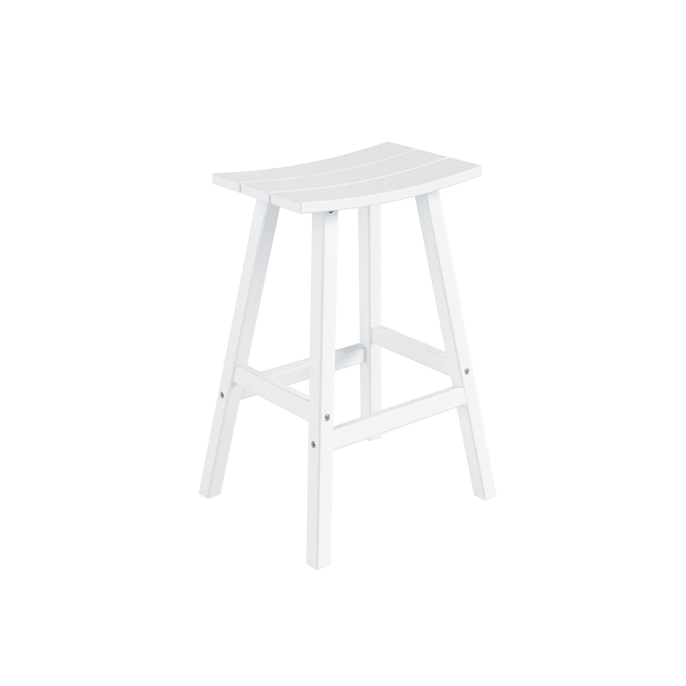 Nova 29" Inch Poly Plastic Outdoor Patio Bar Stool (Set of 2) - Costaelm