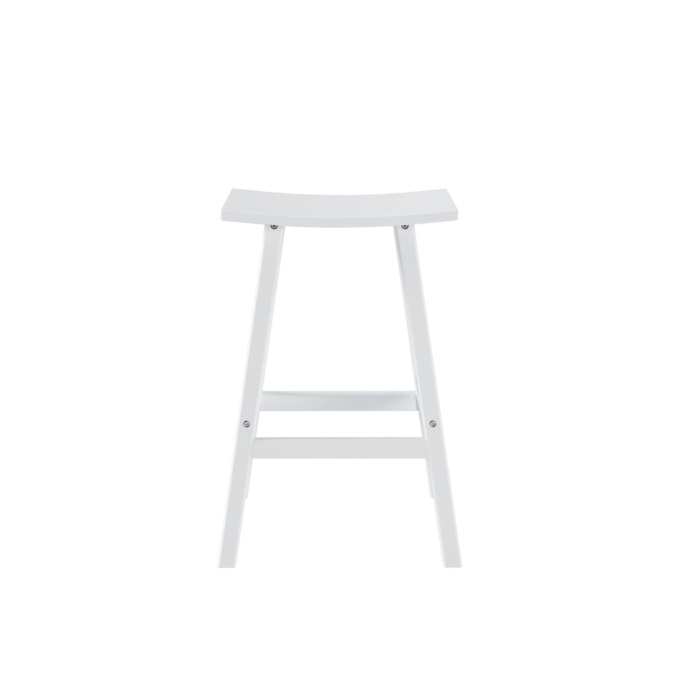 Nova 29" Inch Poly Plastic Outdoor Patio Bar Stool (Set of 2) - Costaelm