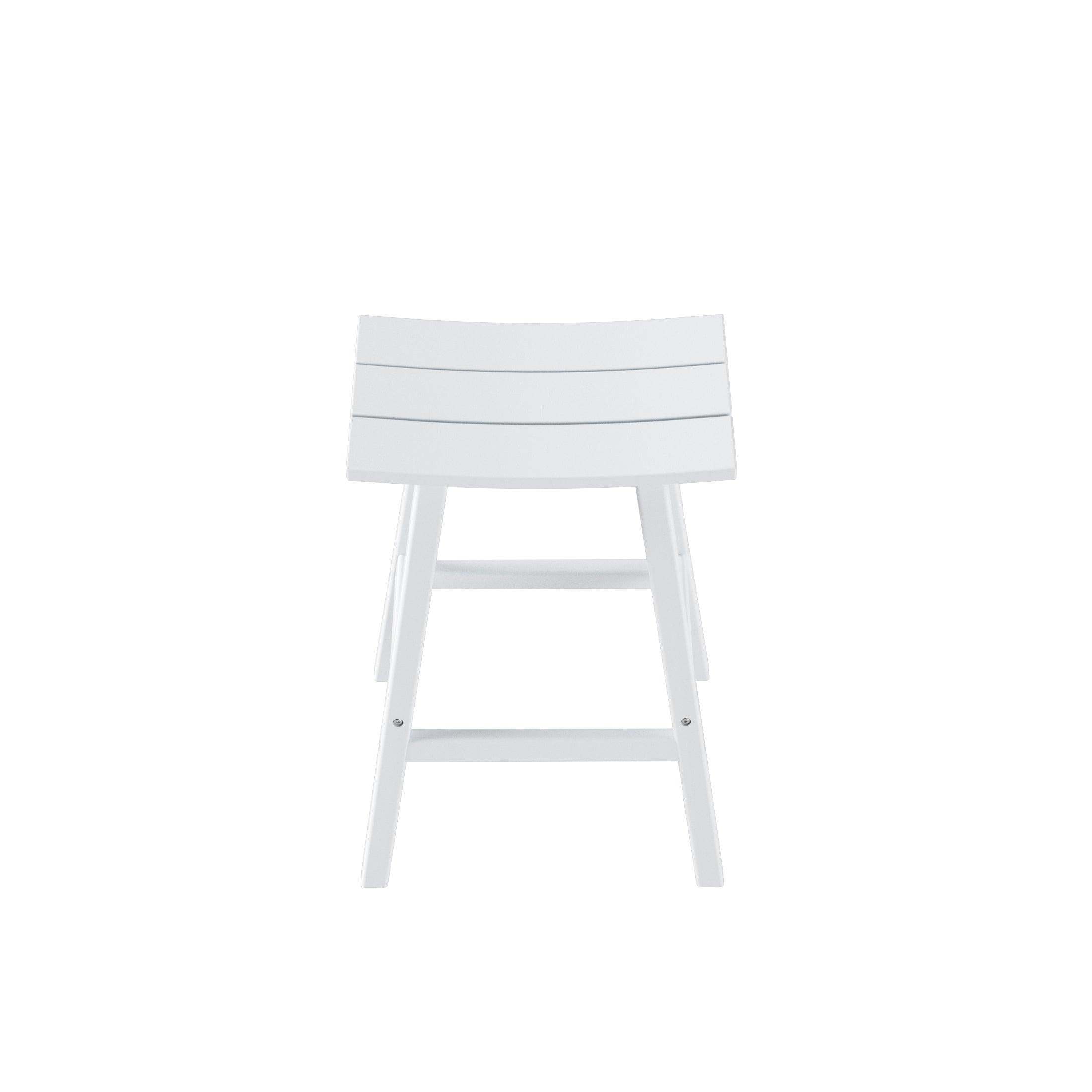 Nova 29" Inch Poly Plastic Outdoor Patio Bar Stool (Set of 2) - Costaelm