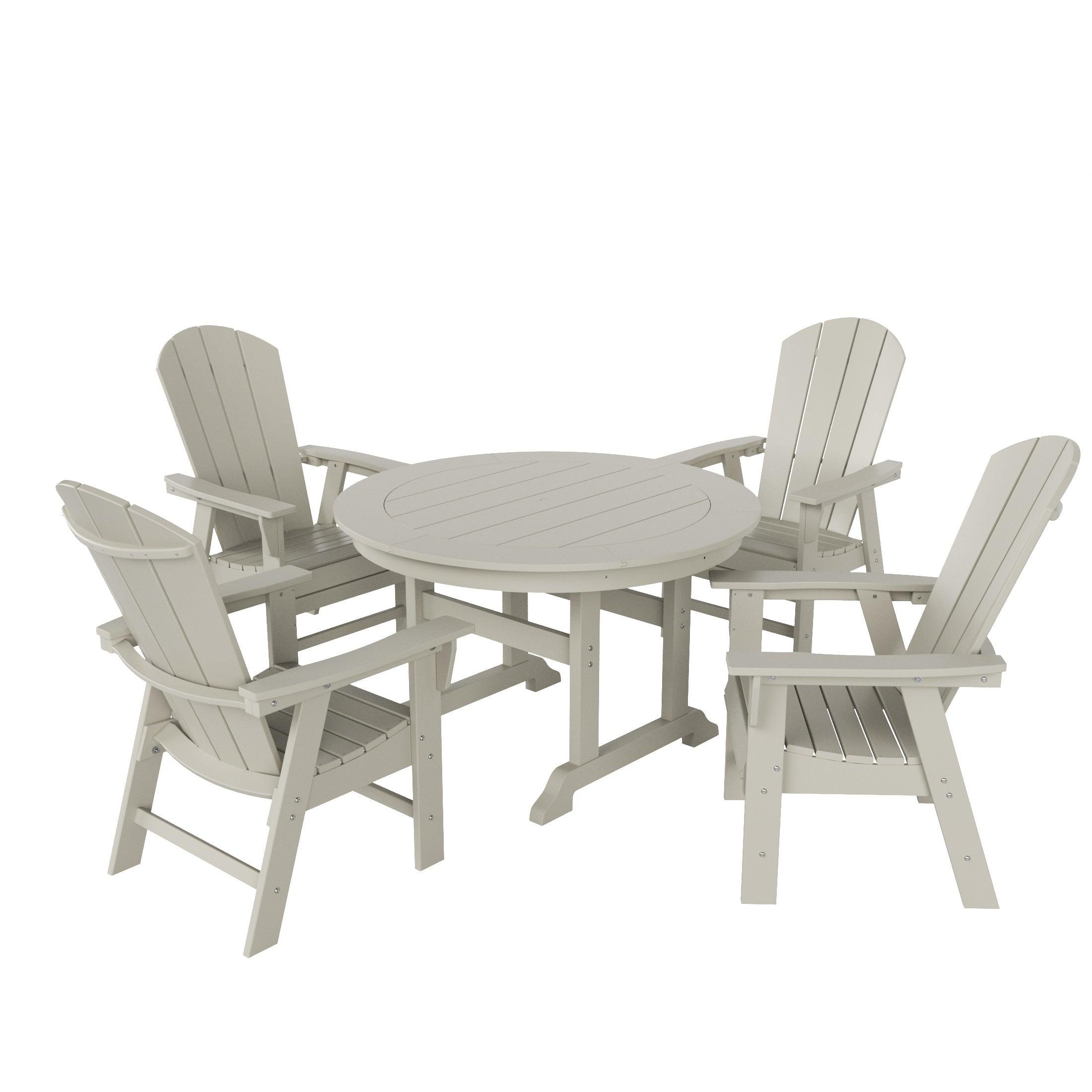 Paradise 5 Piece Round Dining Table and Chair Set - Costaelm