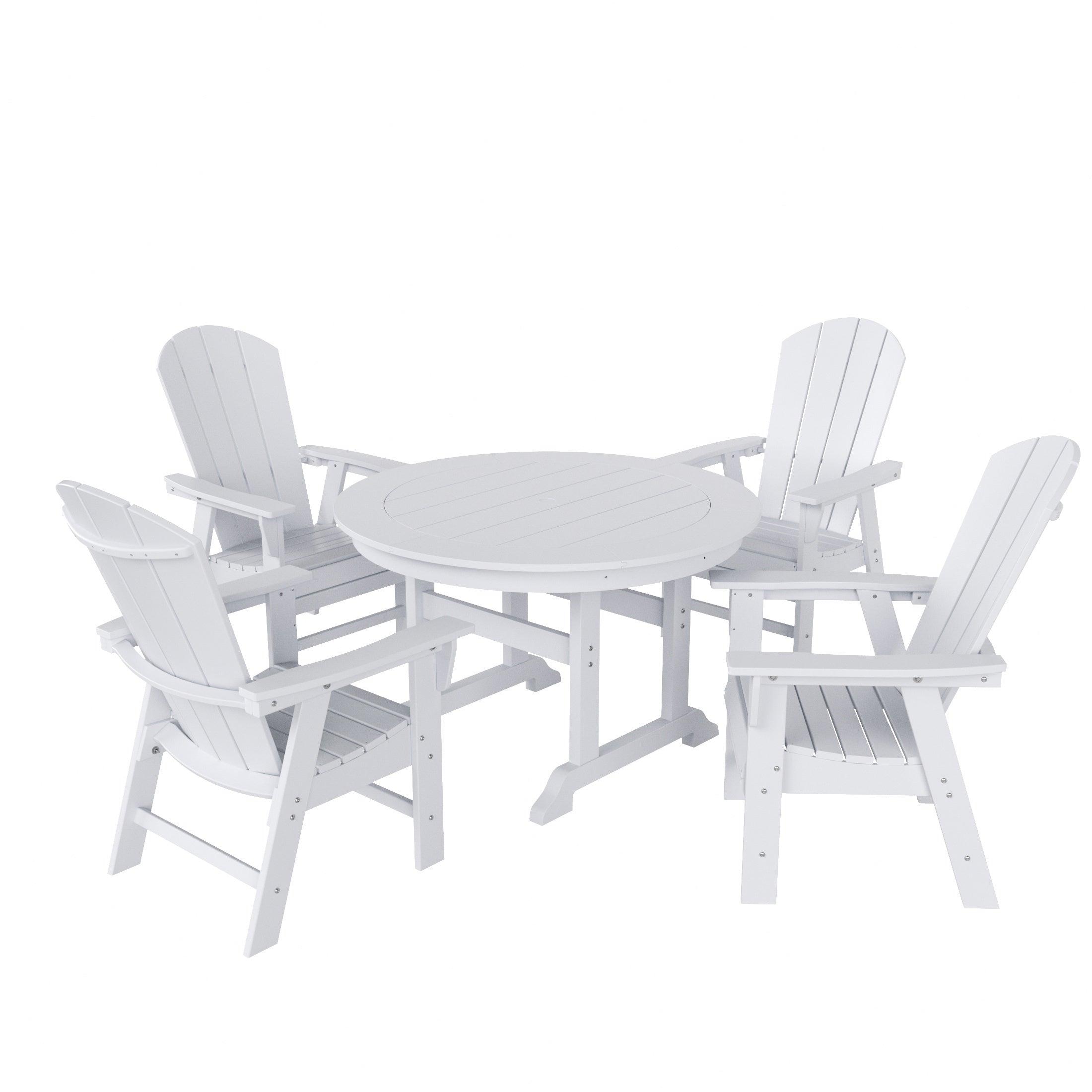 Paradise 5 Piece Round Dining Table and Chair Set - Costaelm