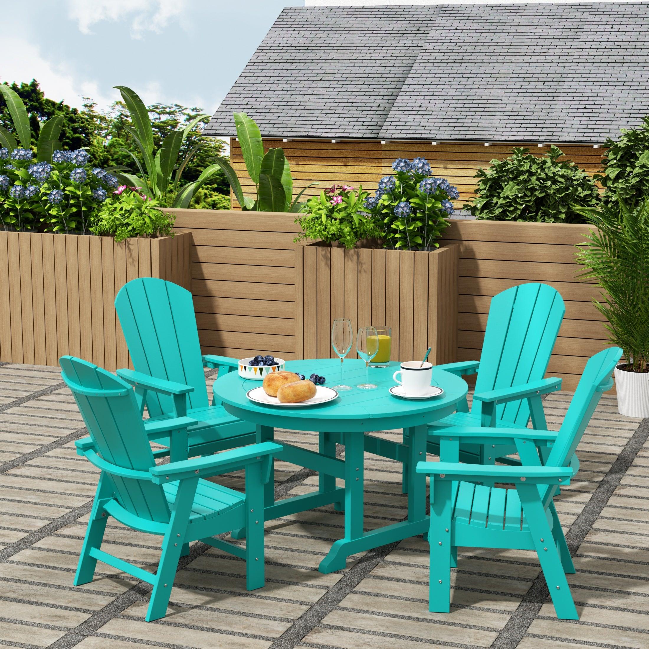 Paradise 5 Piece Round Dining Table and Chair Set - Costaelm