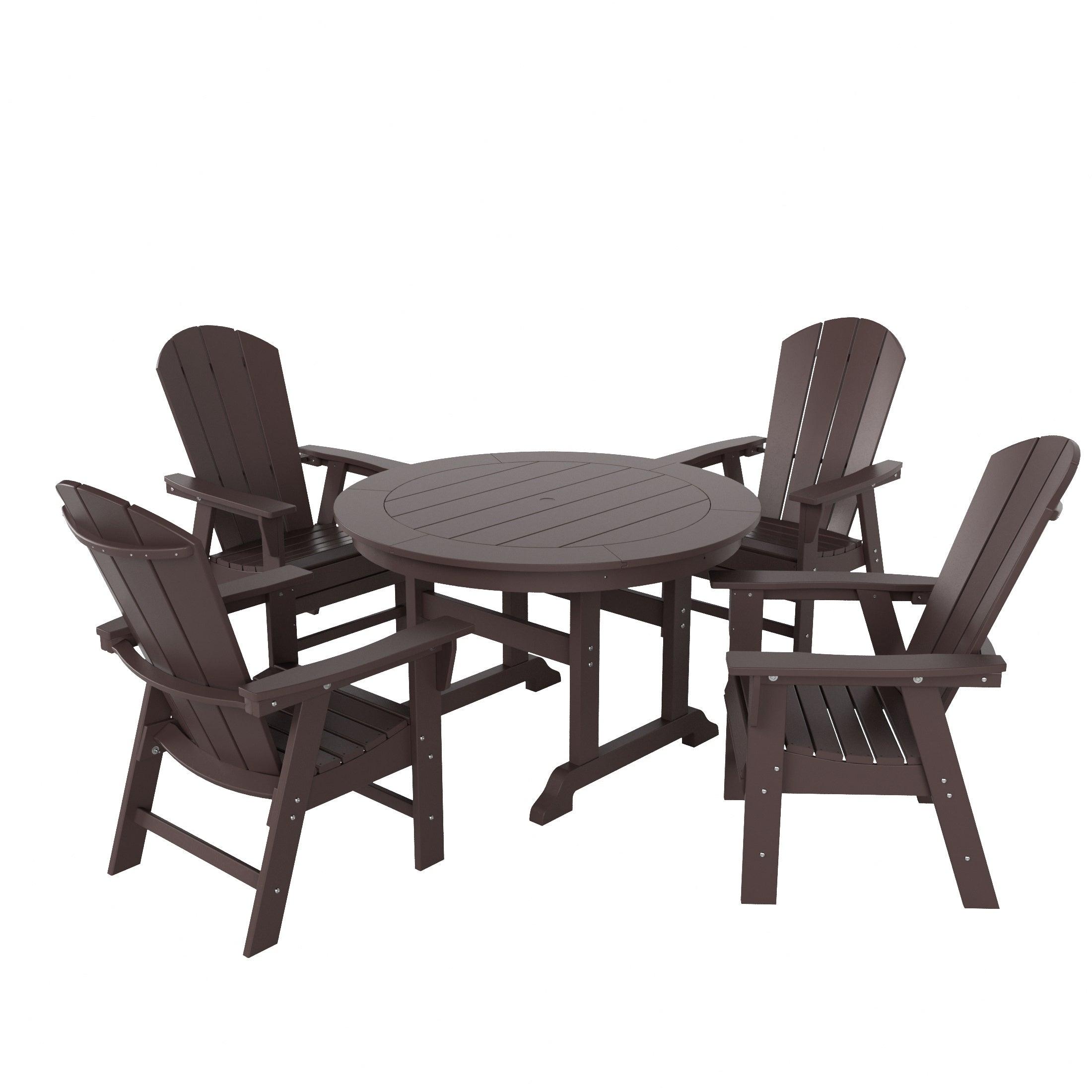 Paradise 5 Piece Round Dining Table and Chair Set - Costaelm