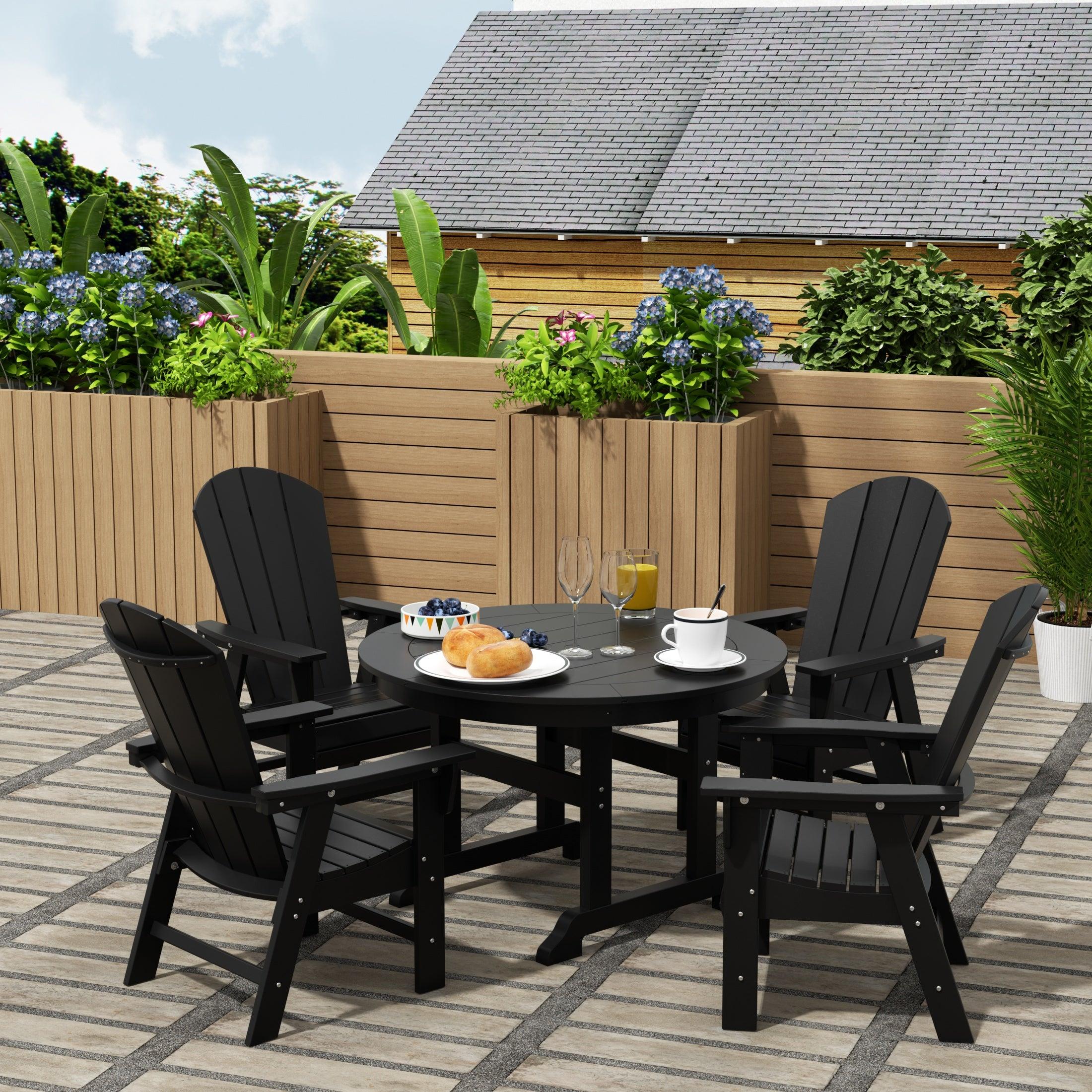 Paradise 5 Piece Round Dining Table and Chair Set - Costaelm