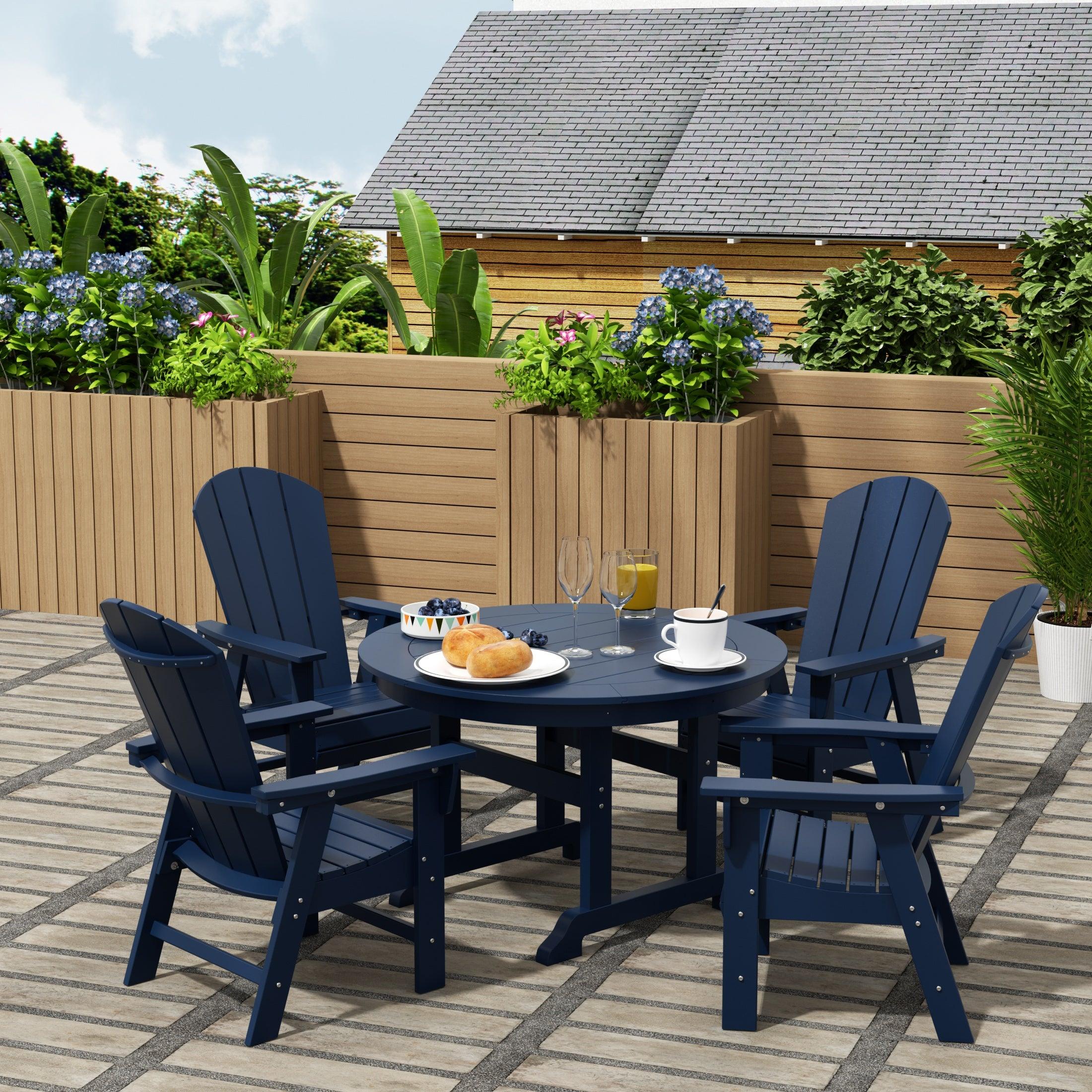 Paradise 5 Piece Round Dining Table and Chair Set - Costaelm