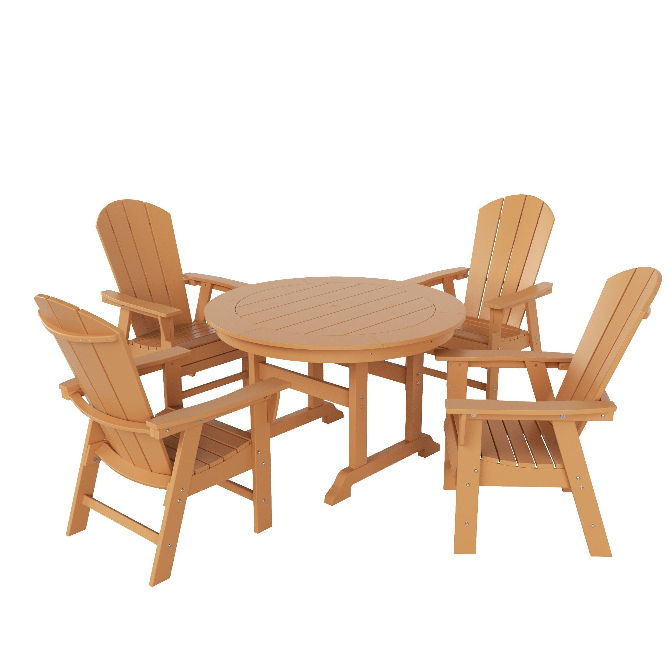 Paradise 5 Piece Round Dining Table and Chair Set - Costaelm