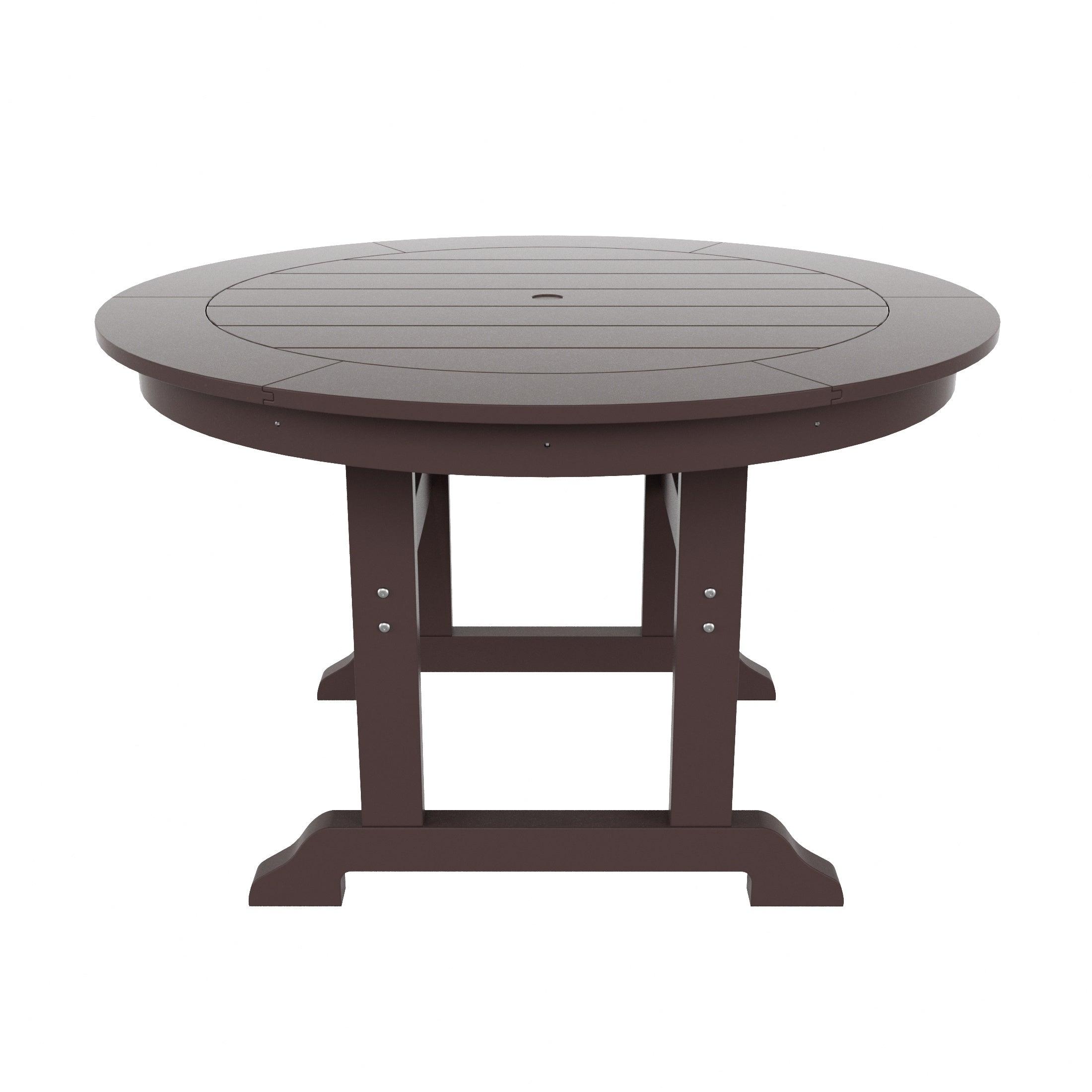 Paradise 5 Piece Trestle Round Table Chair Dining Set - Costaelm