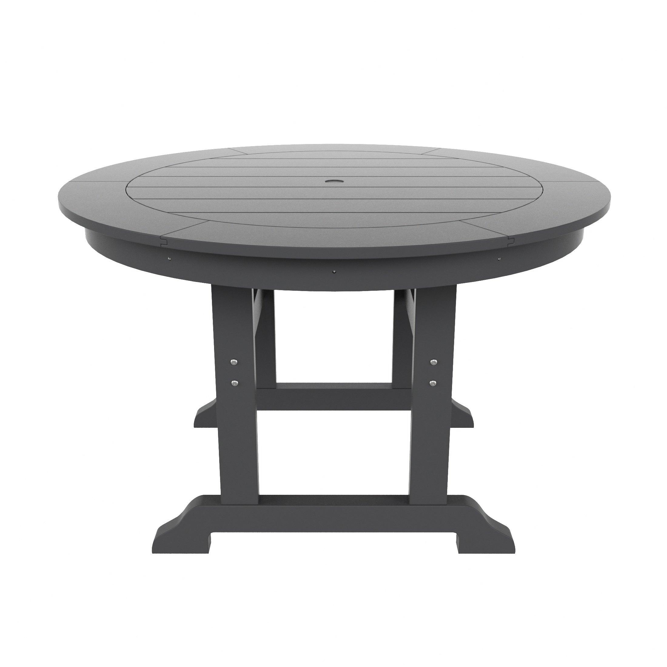 Paradise 5 Piece Trestle Round Table Chair Dining Set - Costaelm