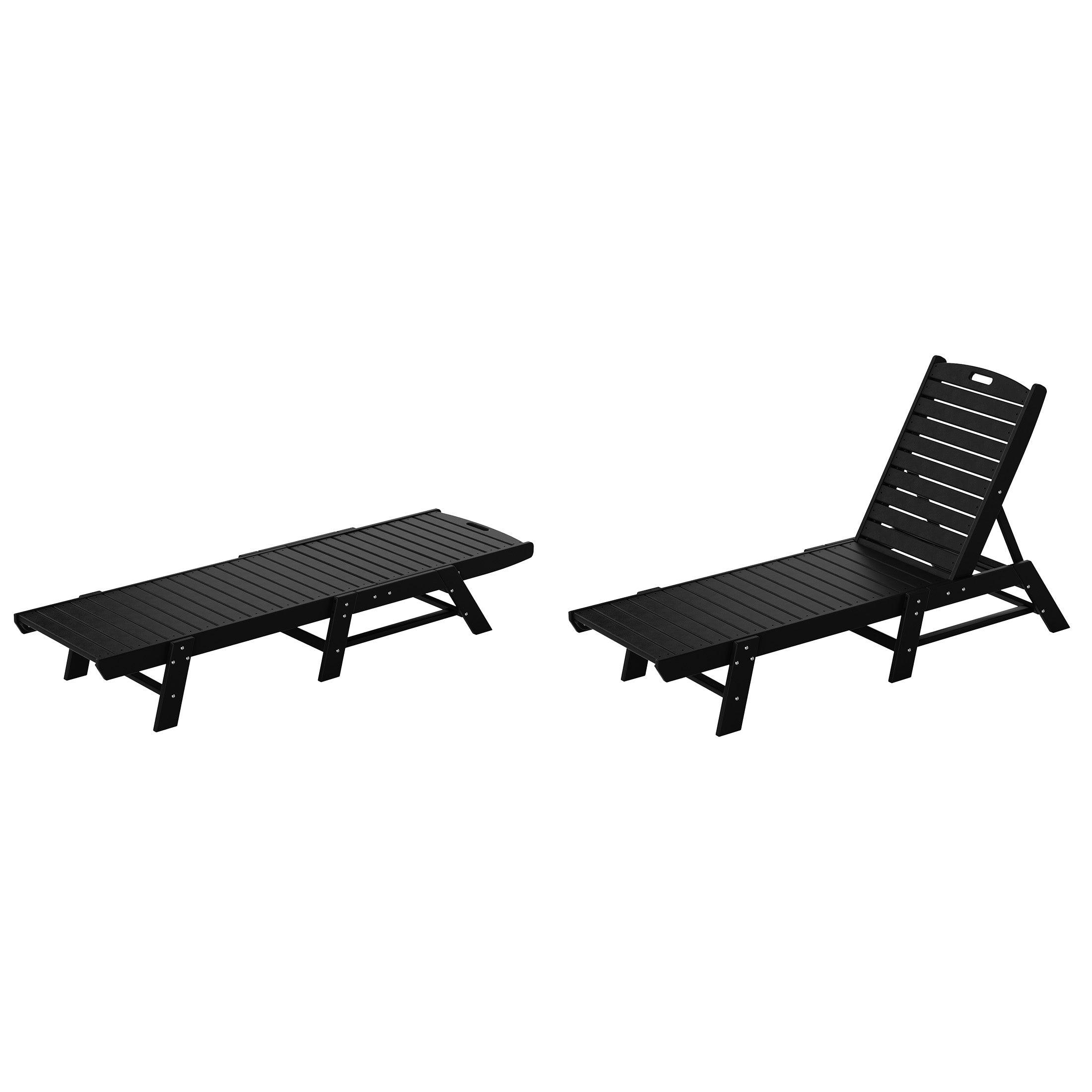 Paradise Adirondack Outdoor Chaise Lounge (Set of 2) - Costaelm