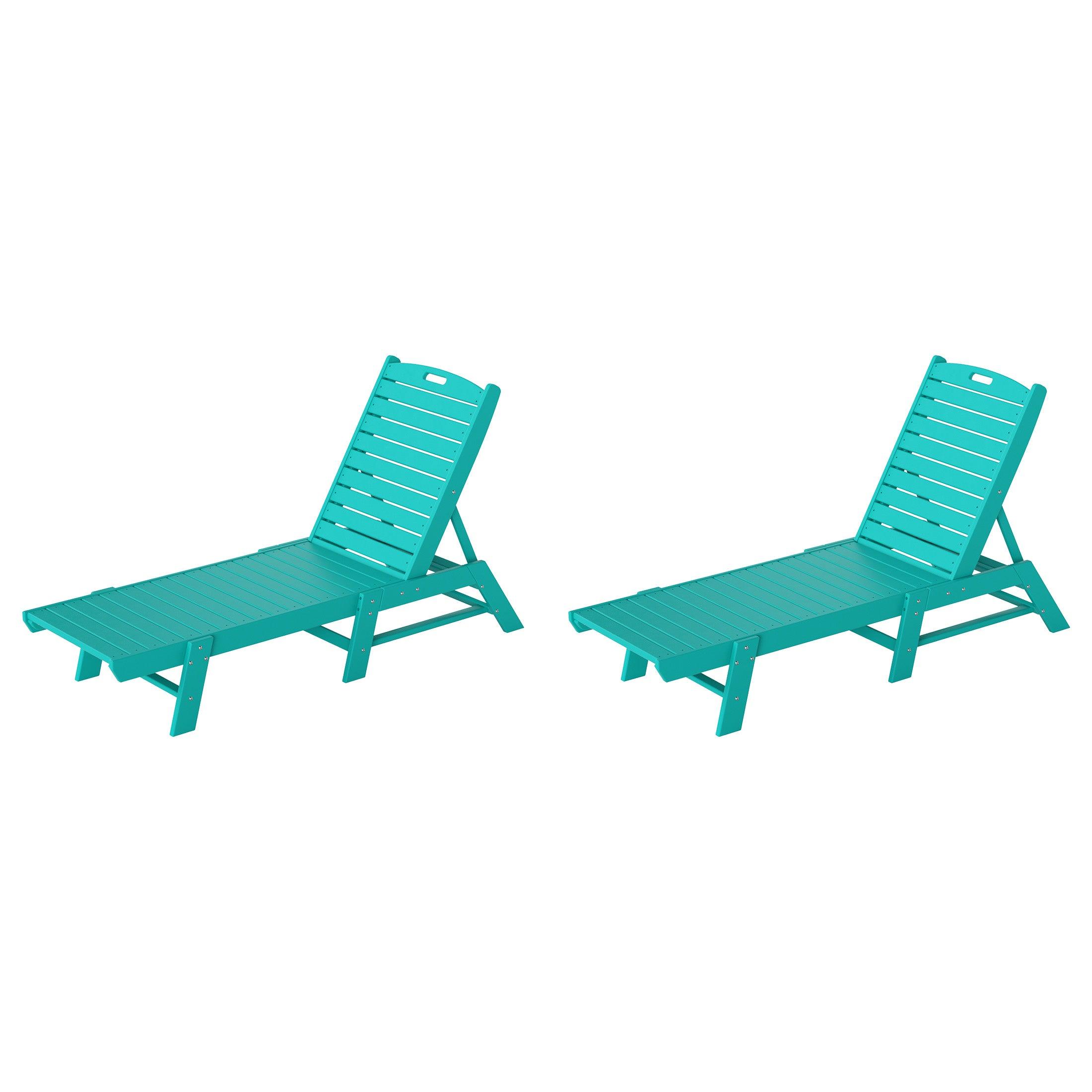 Paradise Adirondack Outdoor Chaise Lounge (Set of 2) - Costaelm