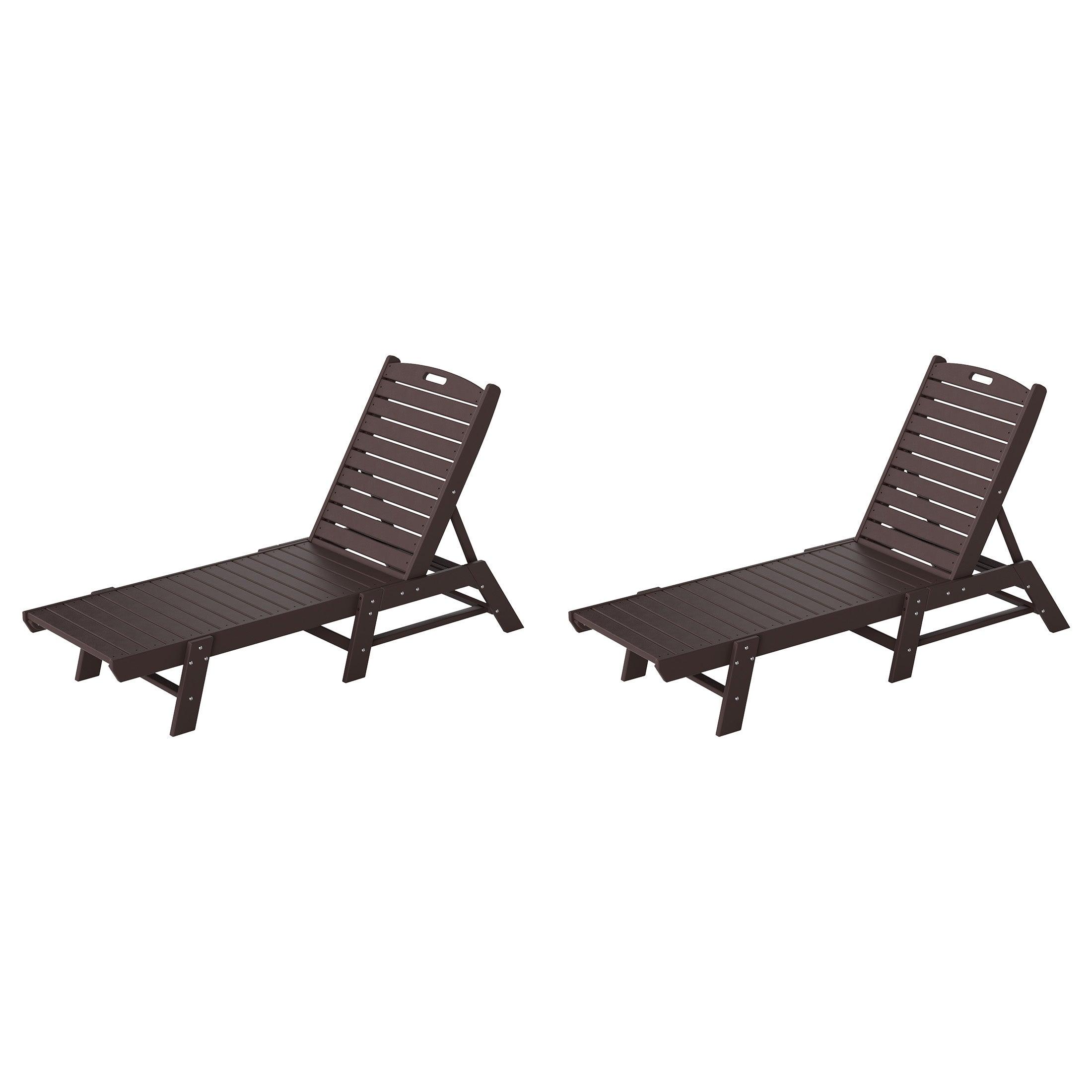 Paradise Adirondack Outdoor Chaise Lounge (Set of 2) - Costaelm