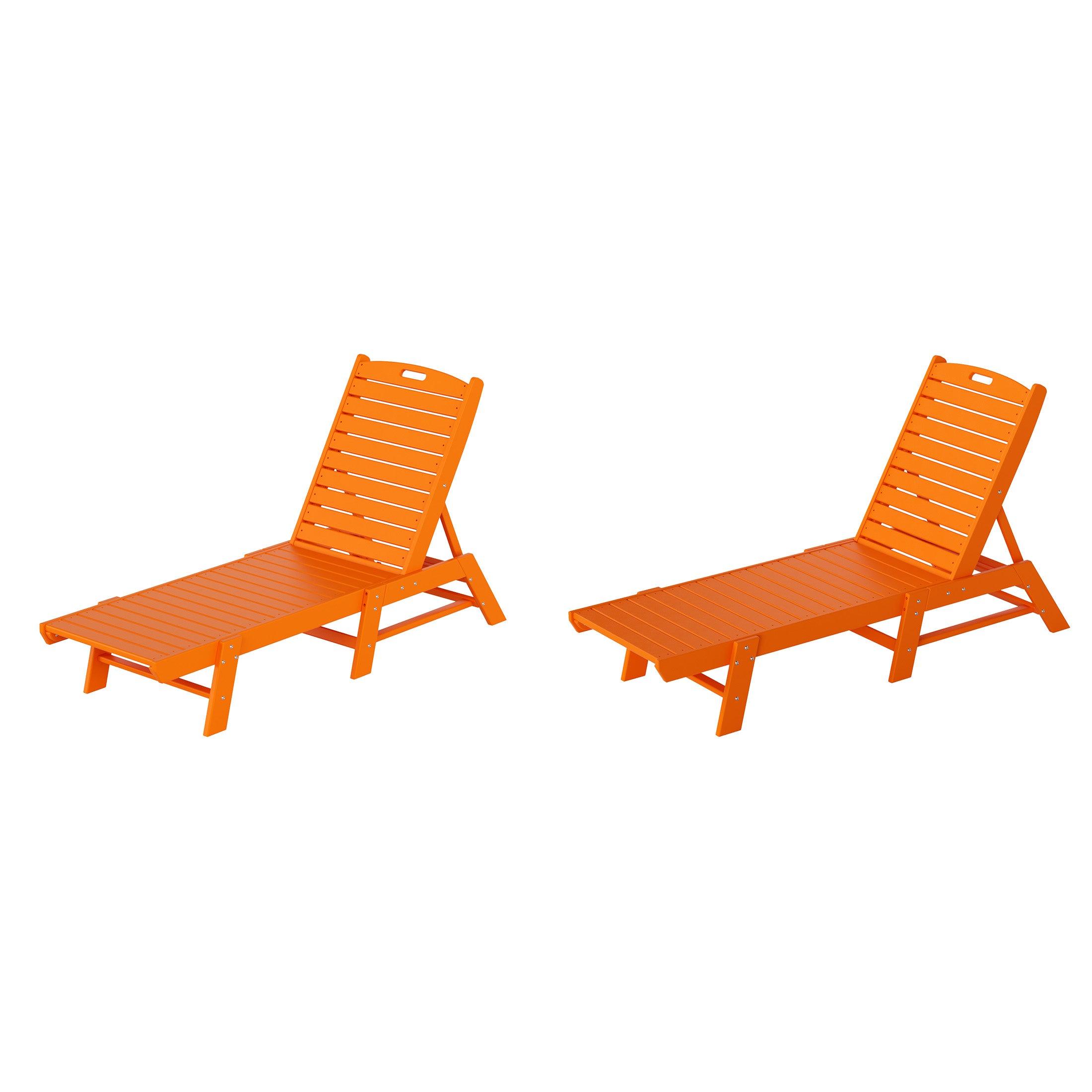 Paradise Adirondack Outdoor Chaise Lounge (Set of 2) - Costaelm