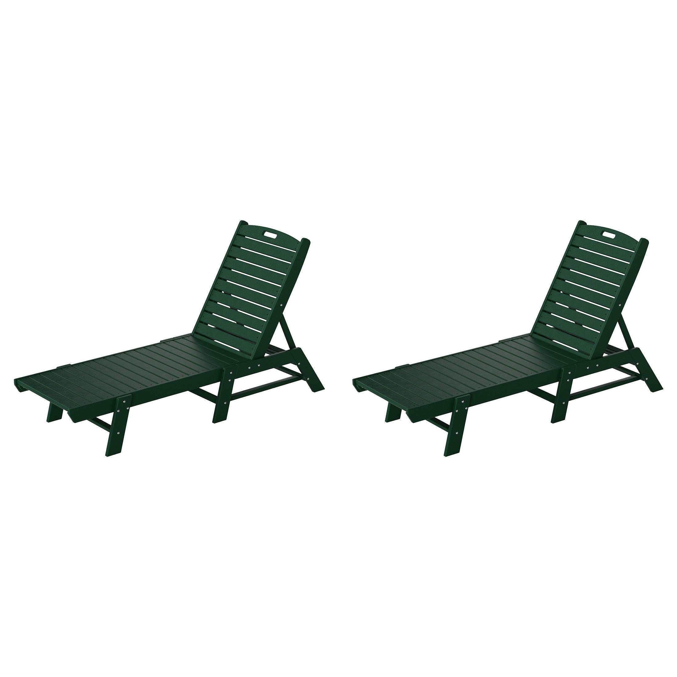 Paradise Adirondack Outdoor Chaise Lounge (Set of 2) - Costaelm