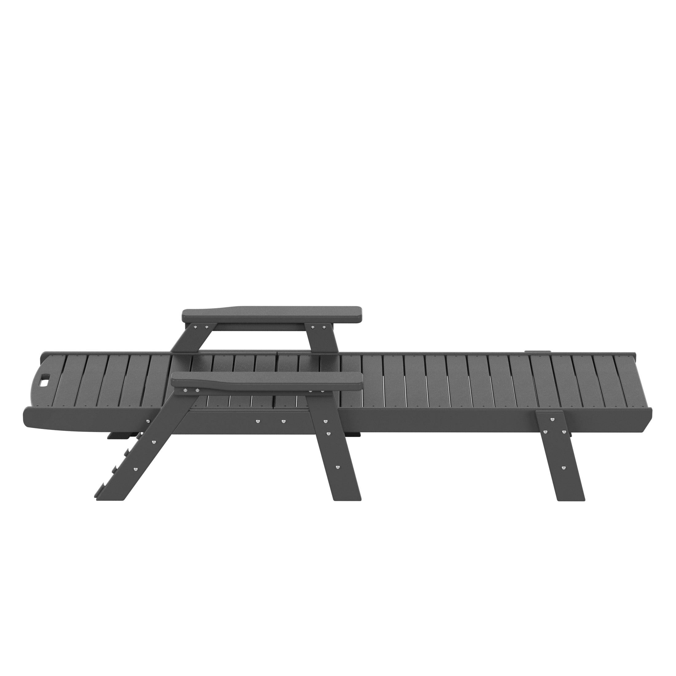 Hampton Adirondack Plastic Outdoor Chaise Lounges - Costaelm