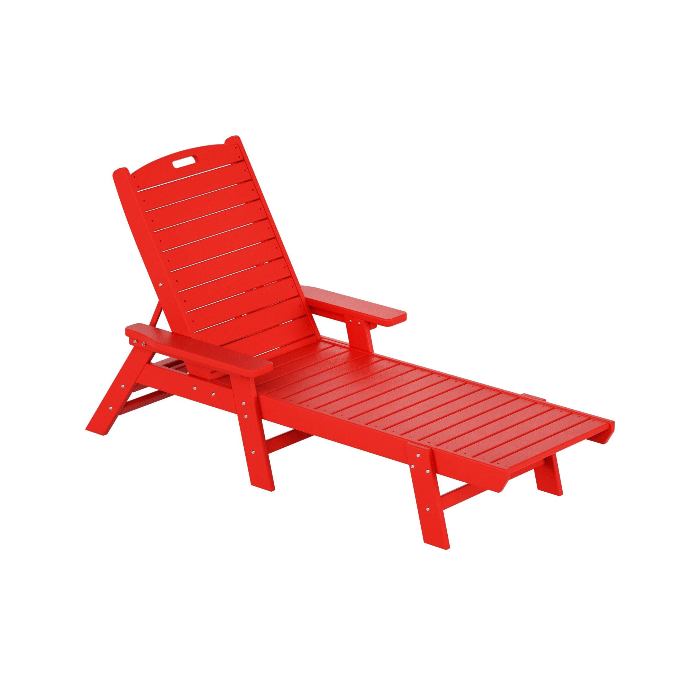 Hampton Adirondack Plastic Outdoor Chaise Lounges - Costaelm