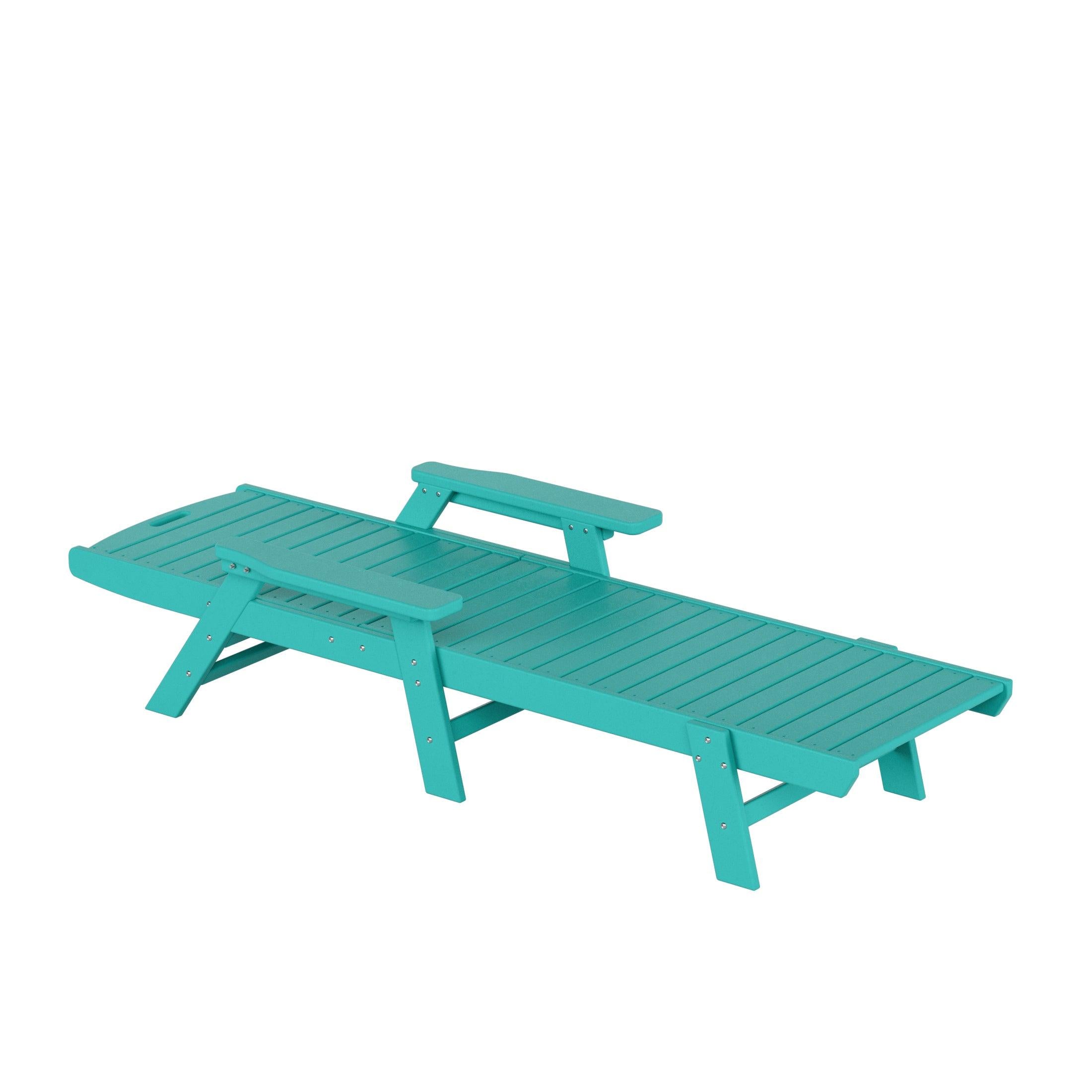 Hampton Adirondack Plastic Outdoor Chaise Lounges - Costaelm