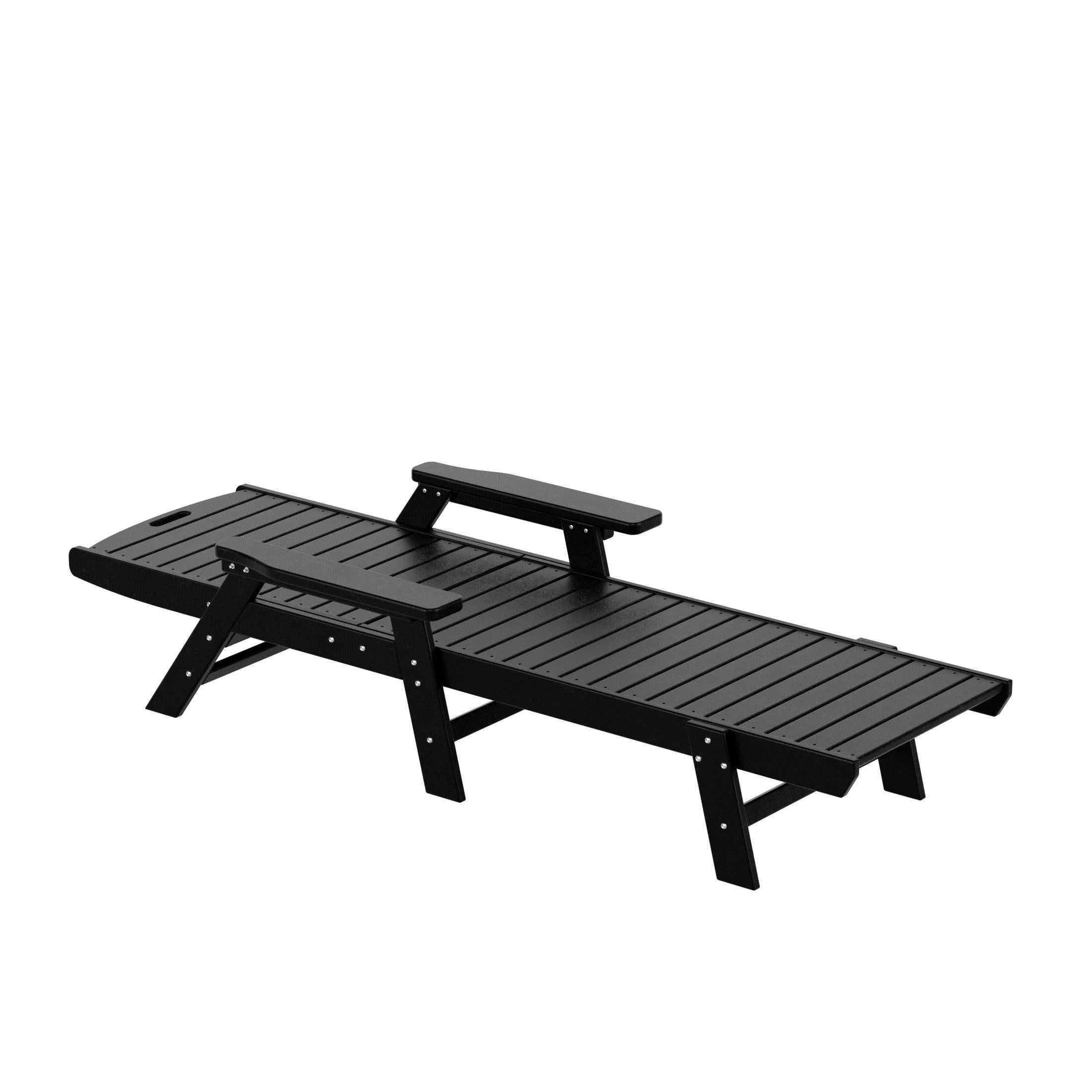 Hampton Adirondack Plastic Outdoor Chaise Lounges - Costaelm