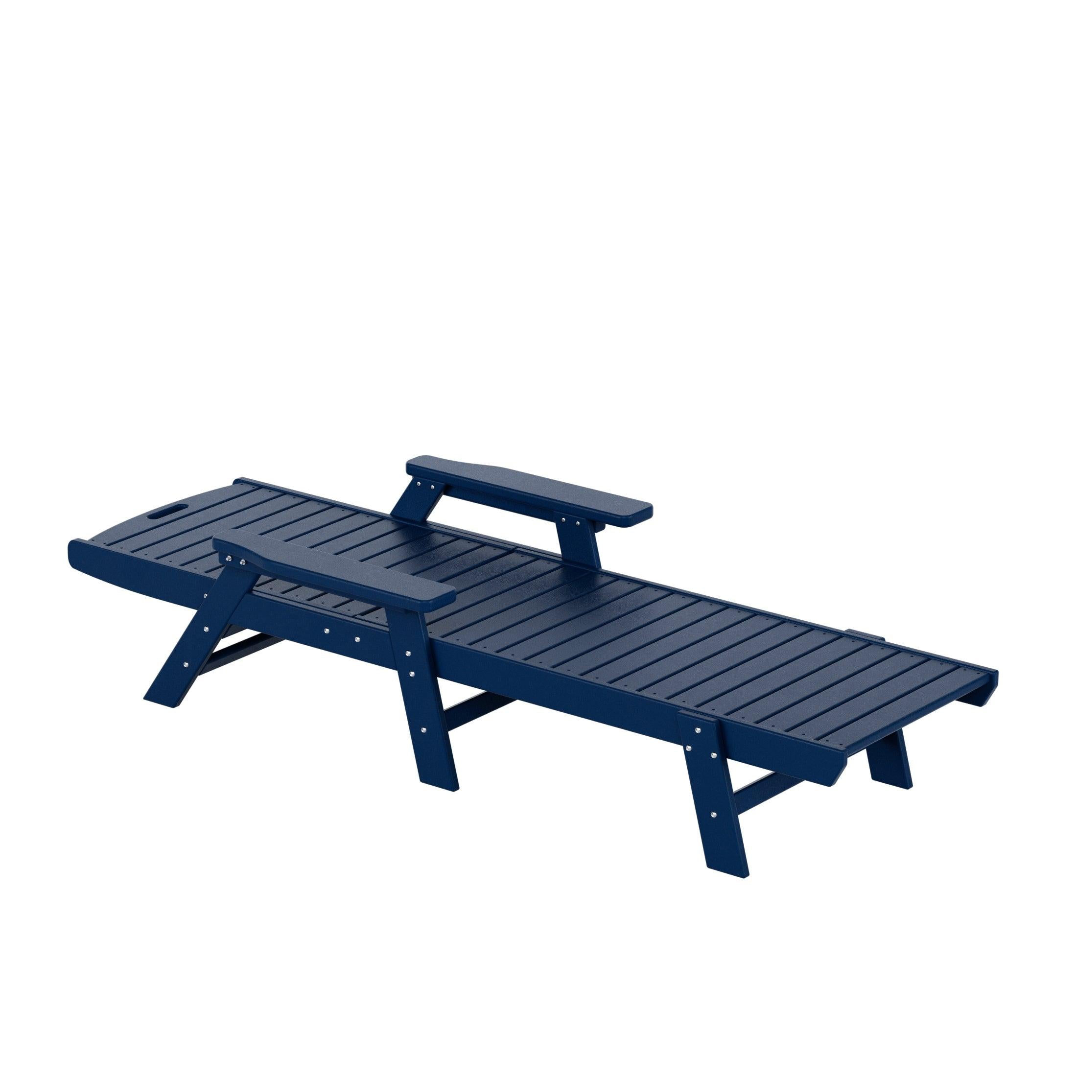 Hampton Adirondack Plastic Outdoor Chaise Lounges - Costaelm