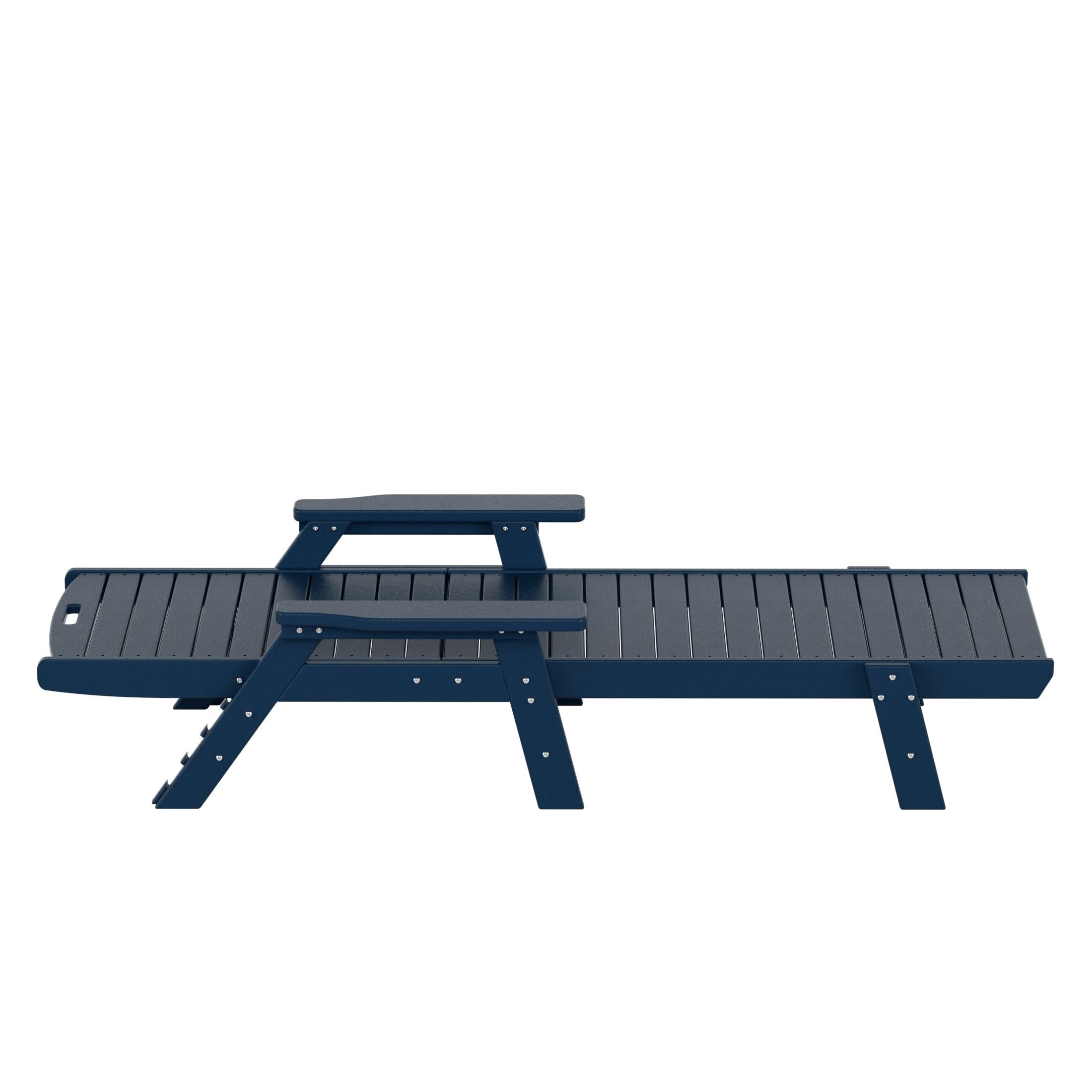 Hampton Adirondack Plastic Outdoor Chaise Lounges - Costaelm