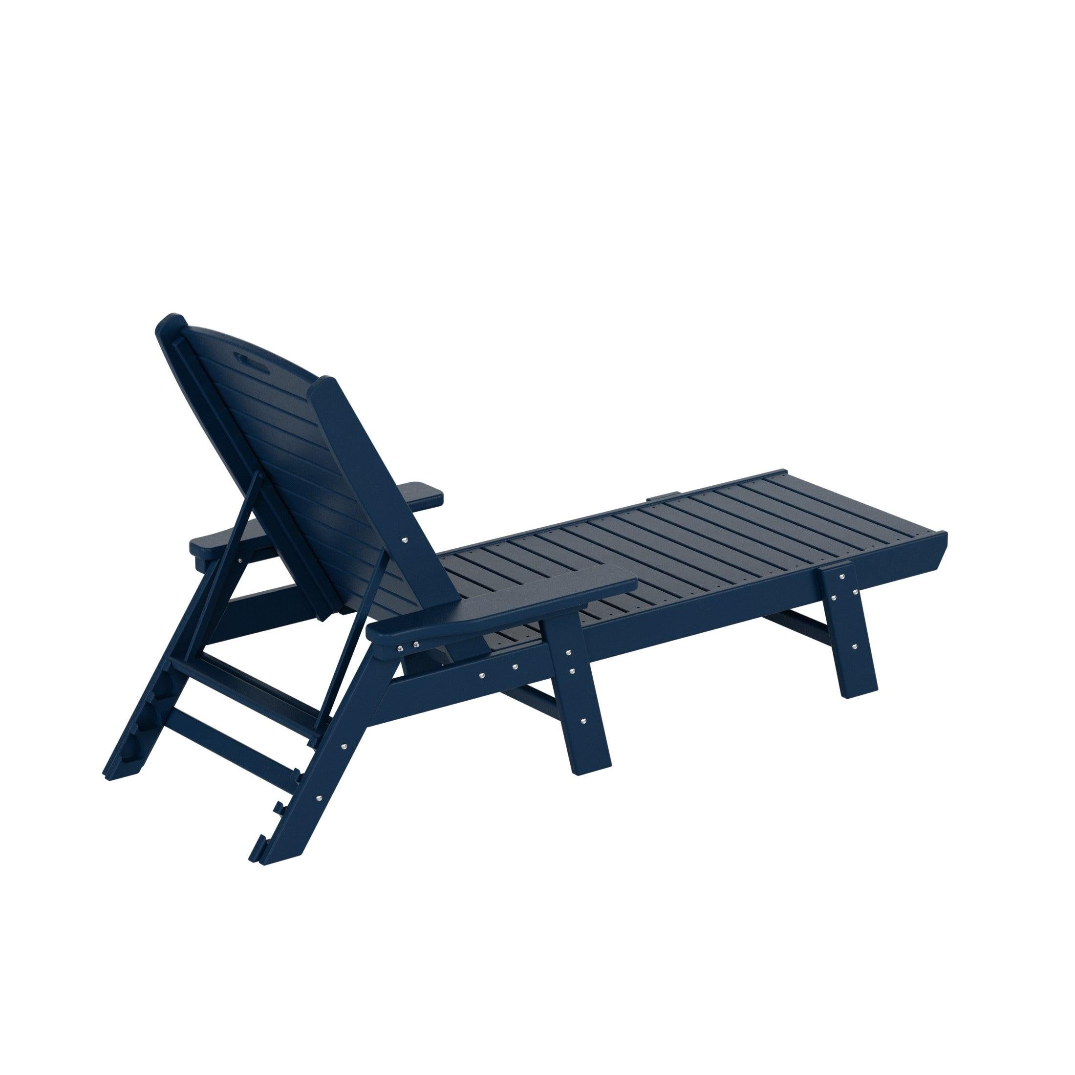 Hampton Adirondack Plastic Outdoor Chaise Lounges - Costaelm